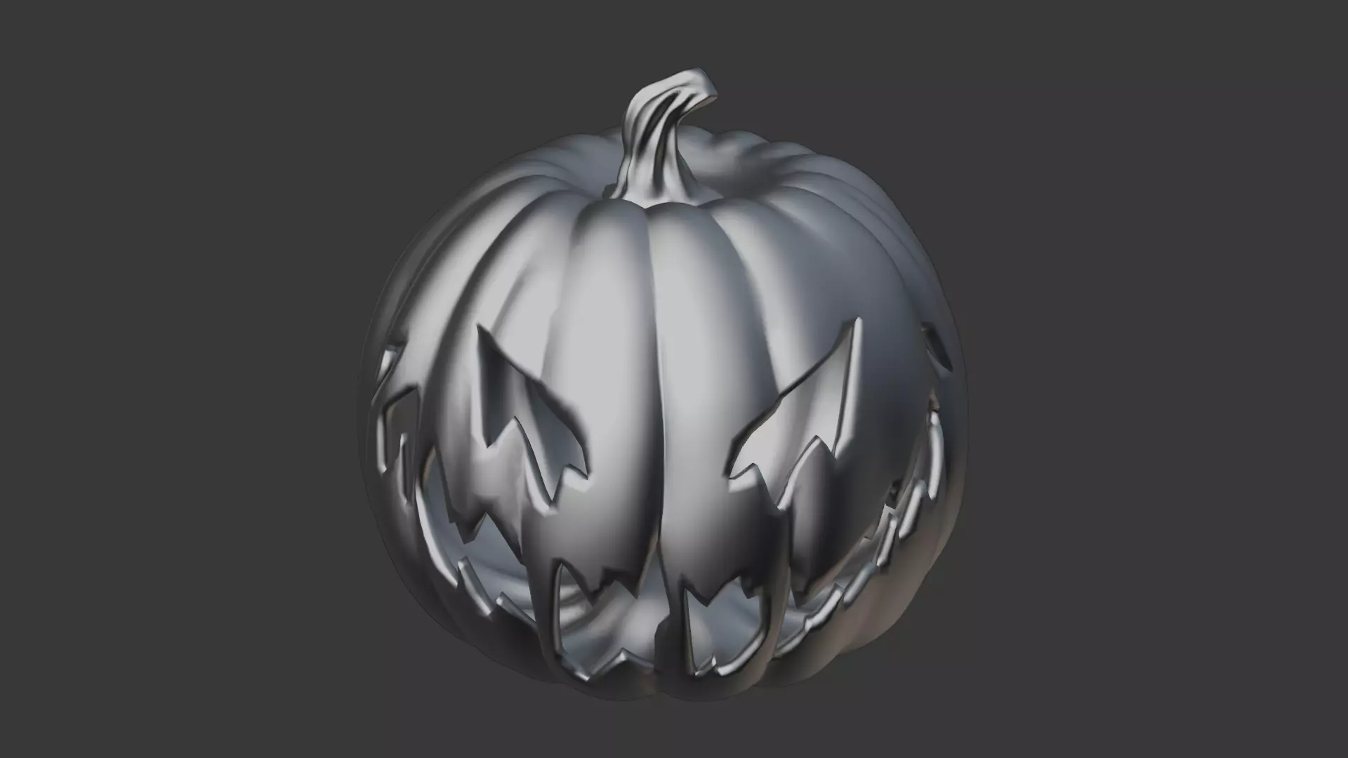 Evil pumpkin Low-poly 3D model_14