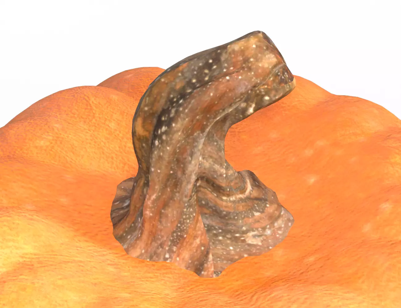 Evil pumpkin Low-poly 3D model_9