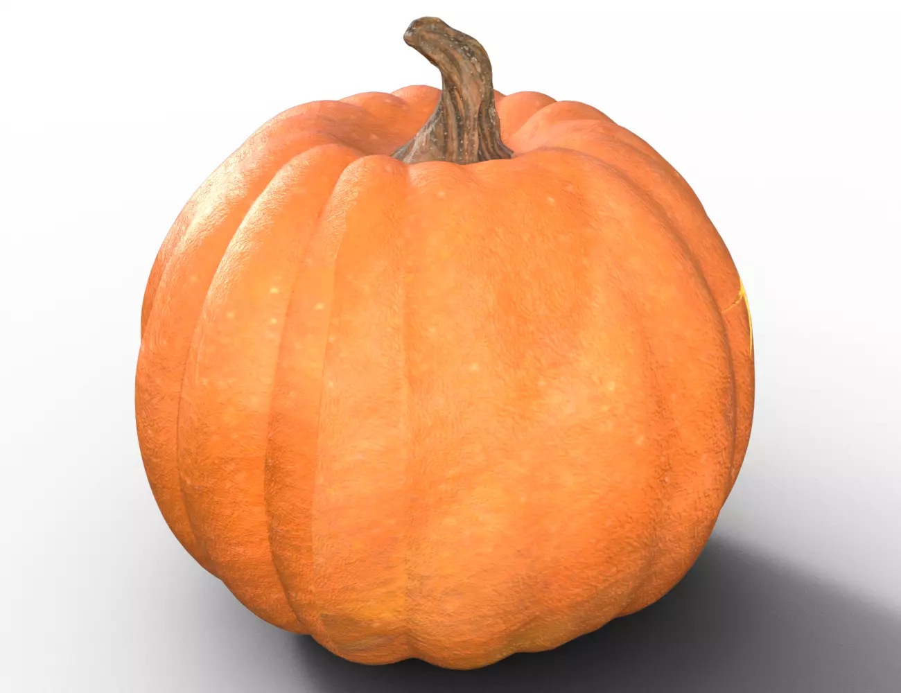 Evil pumpkin Low-poly 3D model_5