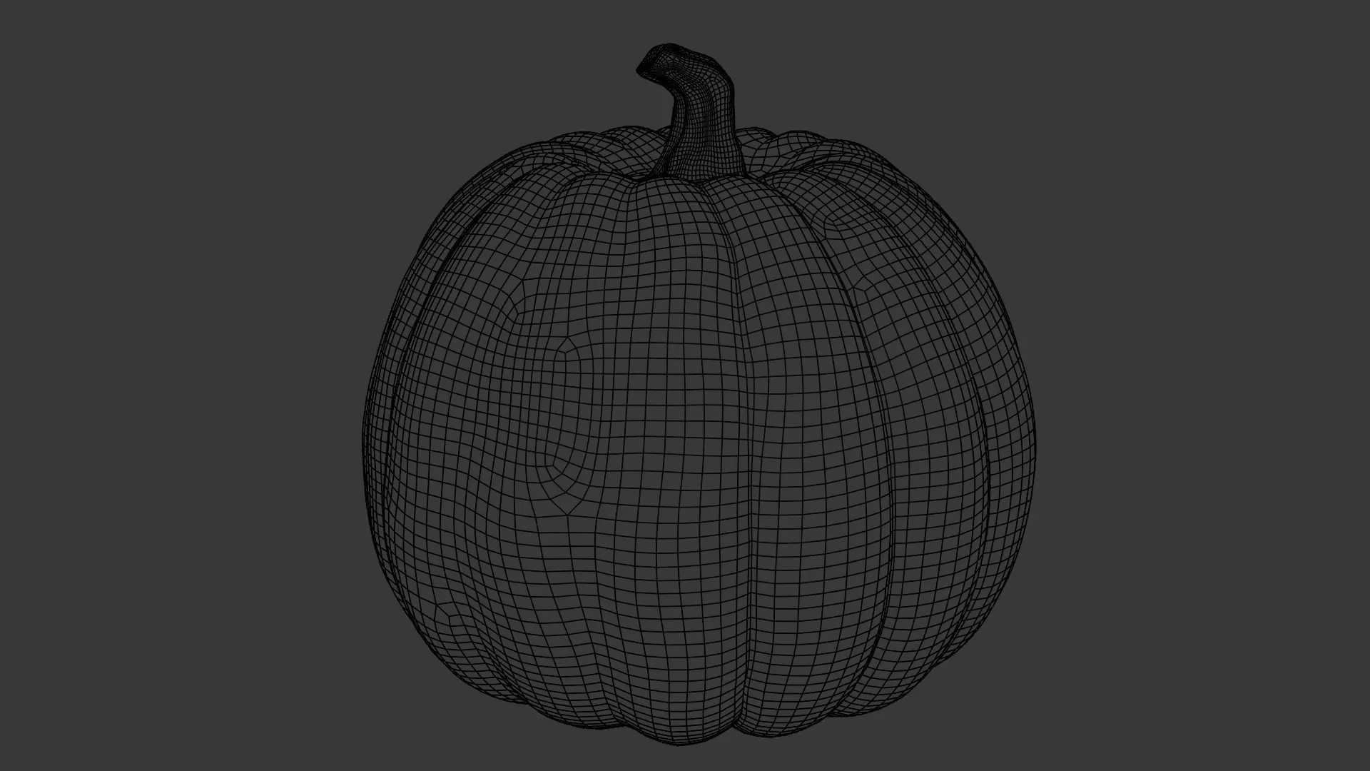 Evil pumpkin Low-poly 3D model_26