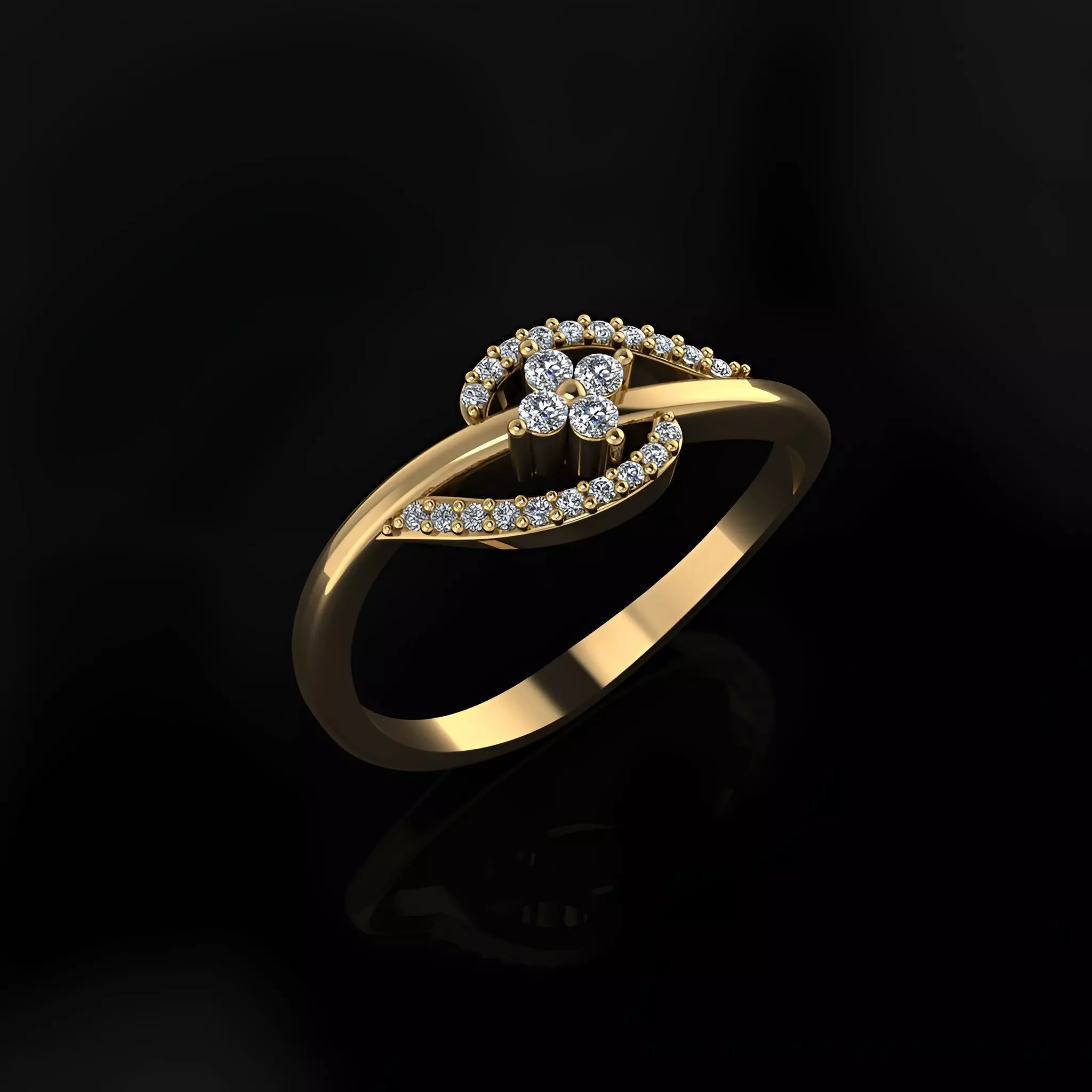 Woman Ring 52 3D print model