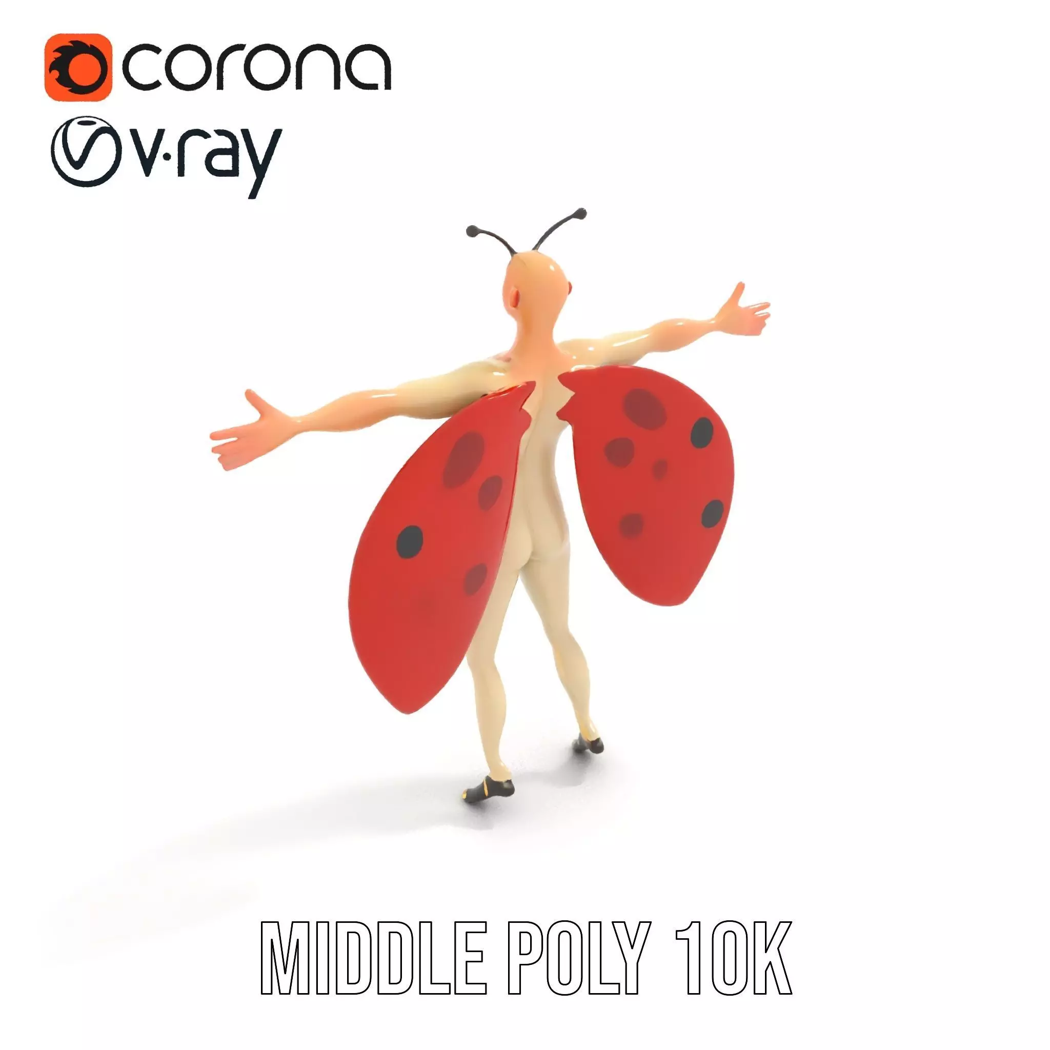 Ladybug Costume Fun model pack Low-poly 3D model_19