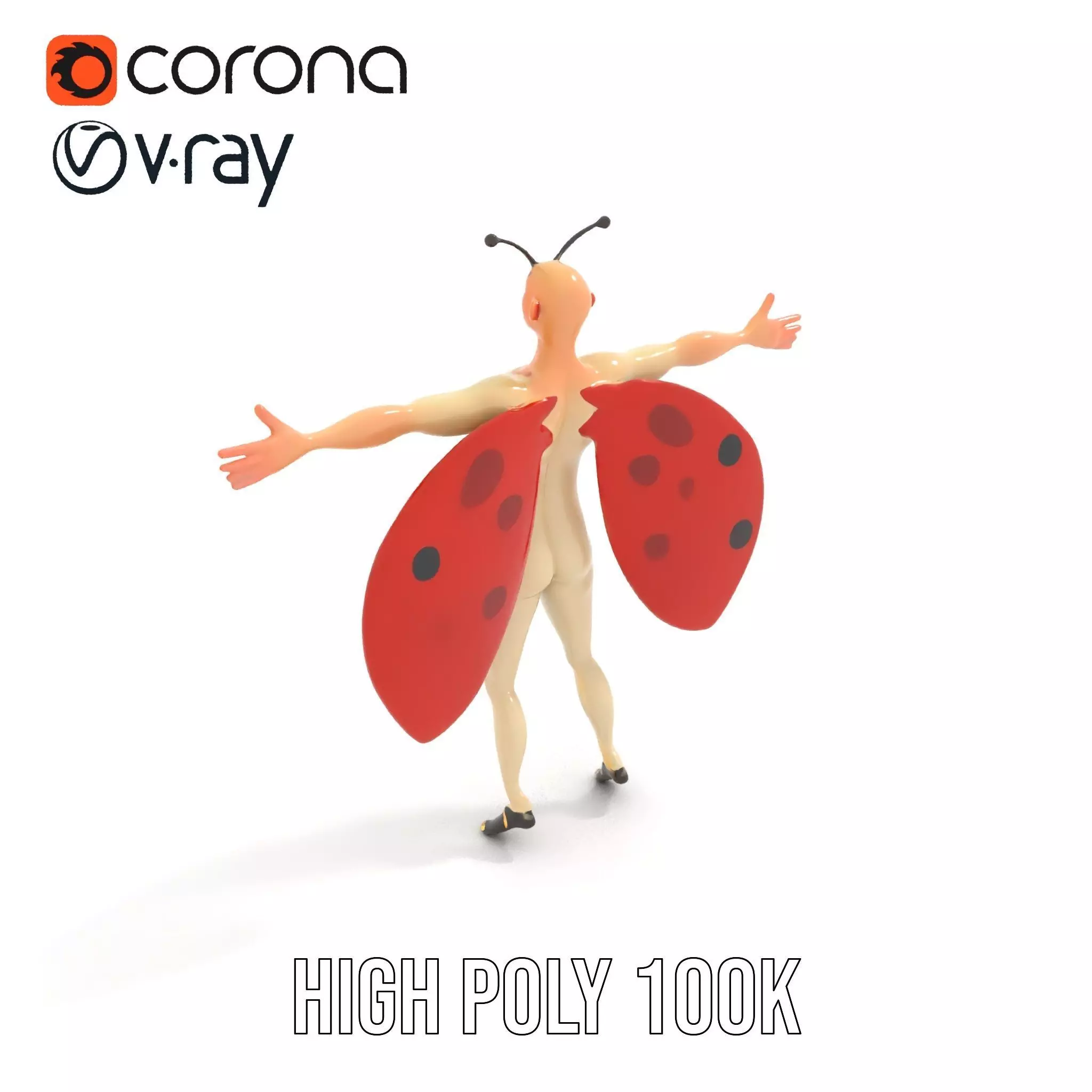 Ladybug Costume Fun model pack Low-poly 3D model_18