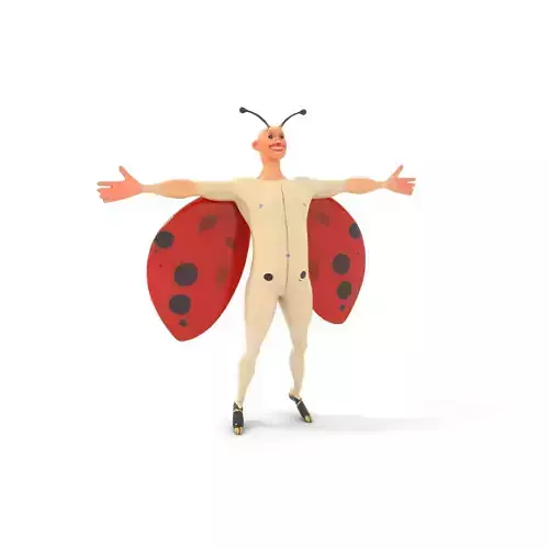 Ladybug Costume Fun model pack Low-poly 3D model