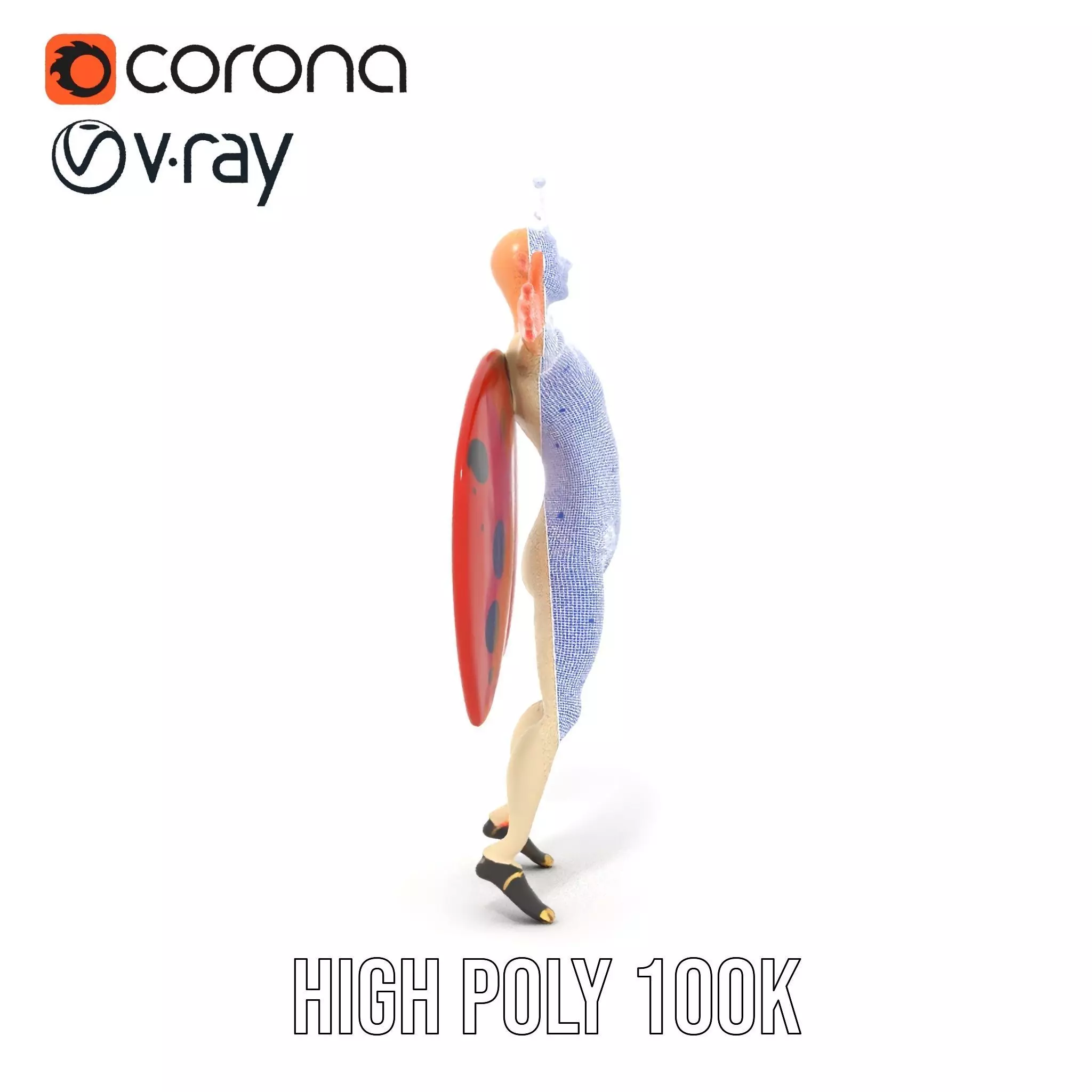 Ladybug Costume Fun model pack Low-poly 3D model_35