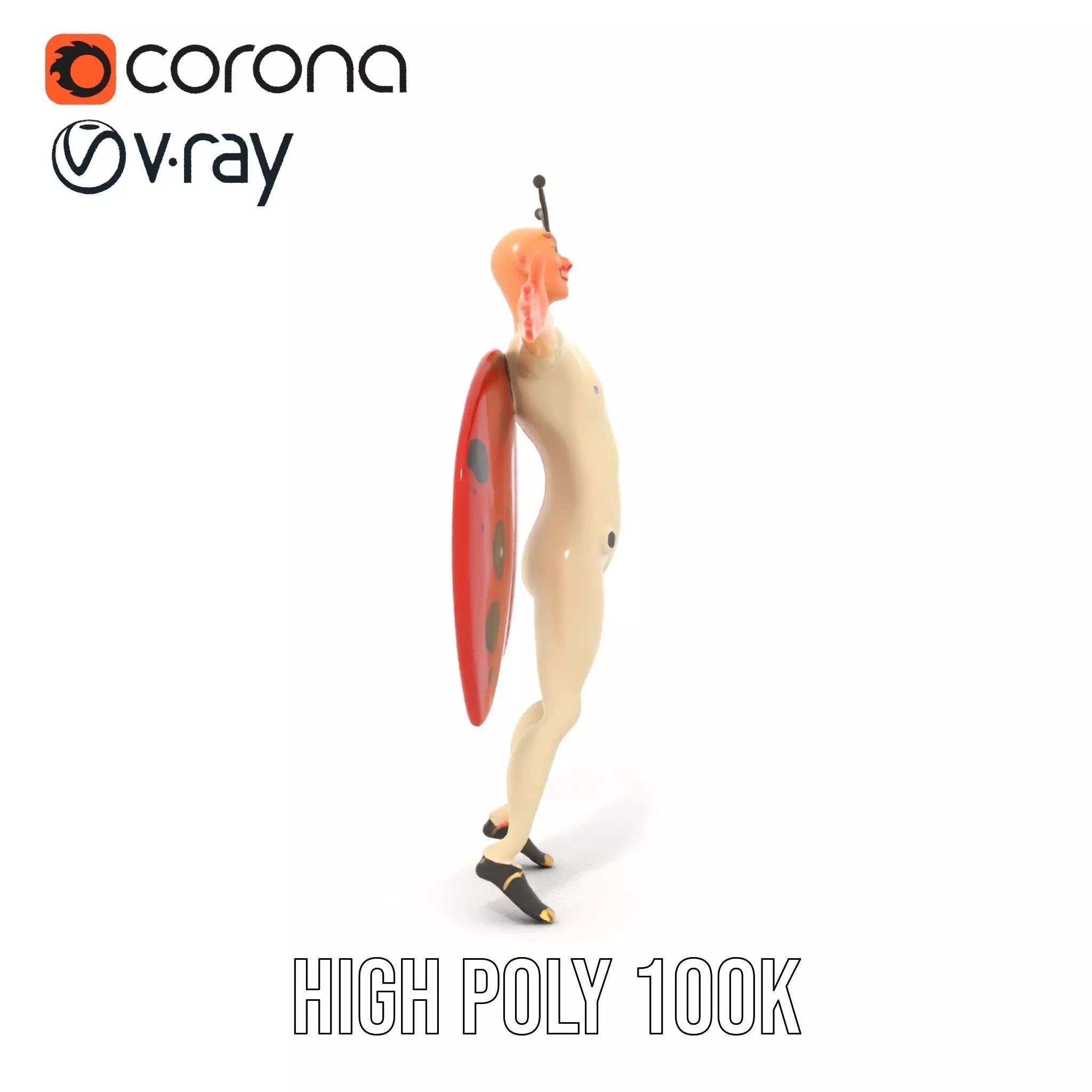 Ladybug Costume Fun model pack Low-poly 3D model_27