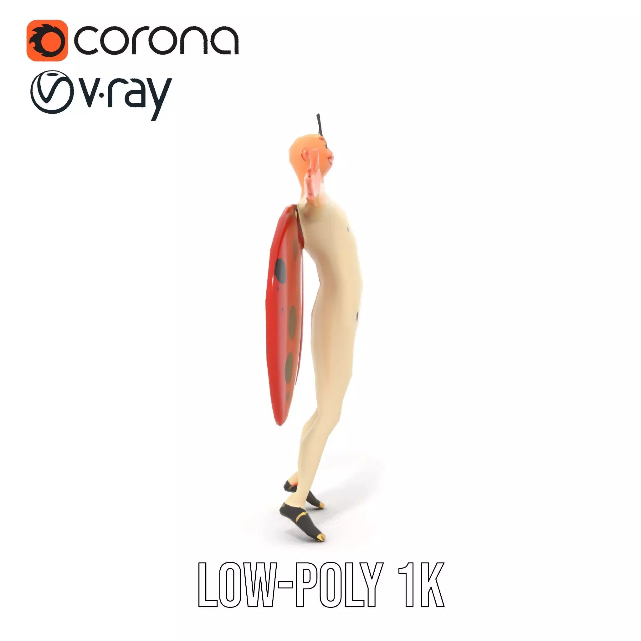 Ladybug Costume Fun model pack Low-poly 3D model_17