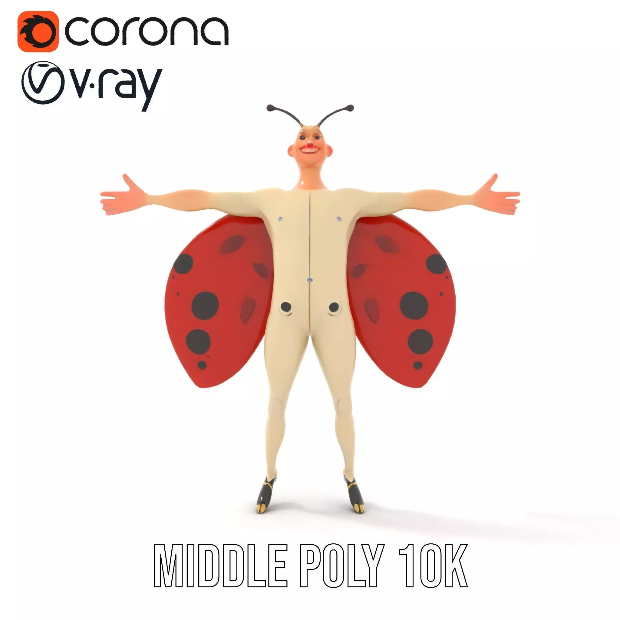 Ladybug Costume Fun model pack Low-poly 3D model_16