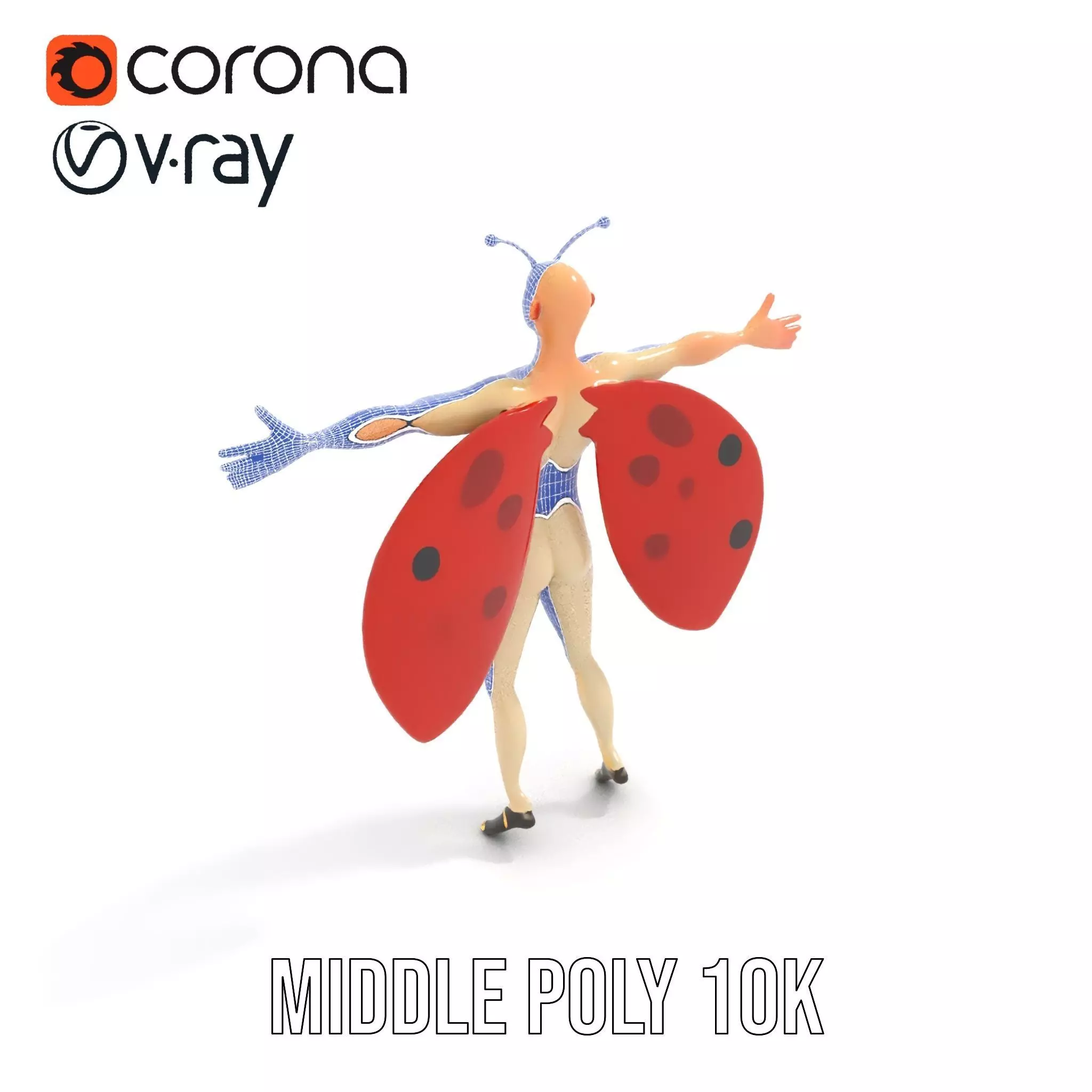 Ladybug Costume Fun model pack Low-poly 3D model_25