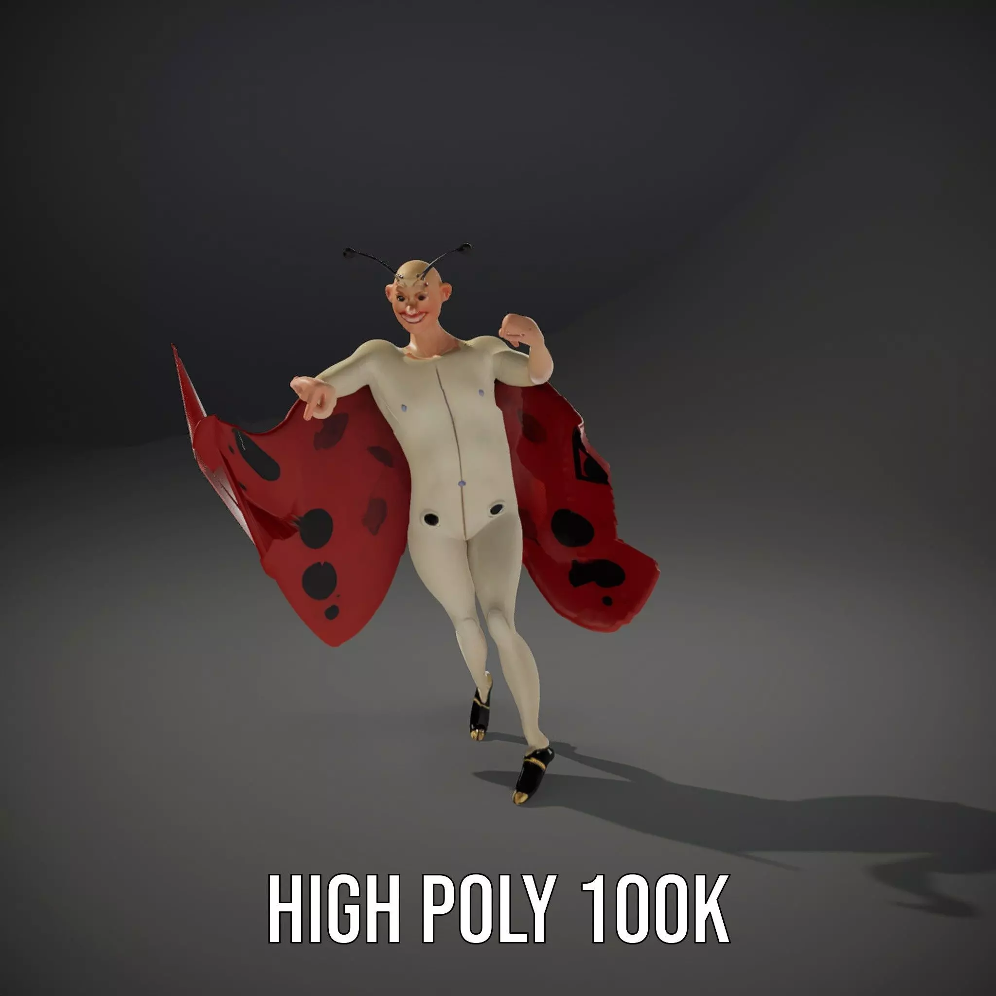Ladybug Costume Fun model pack Low-poly 3D model_9