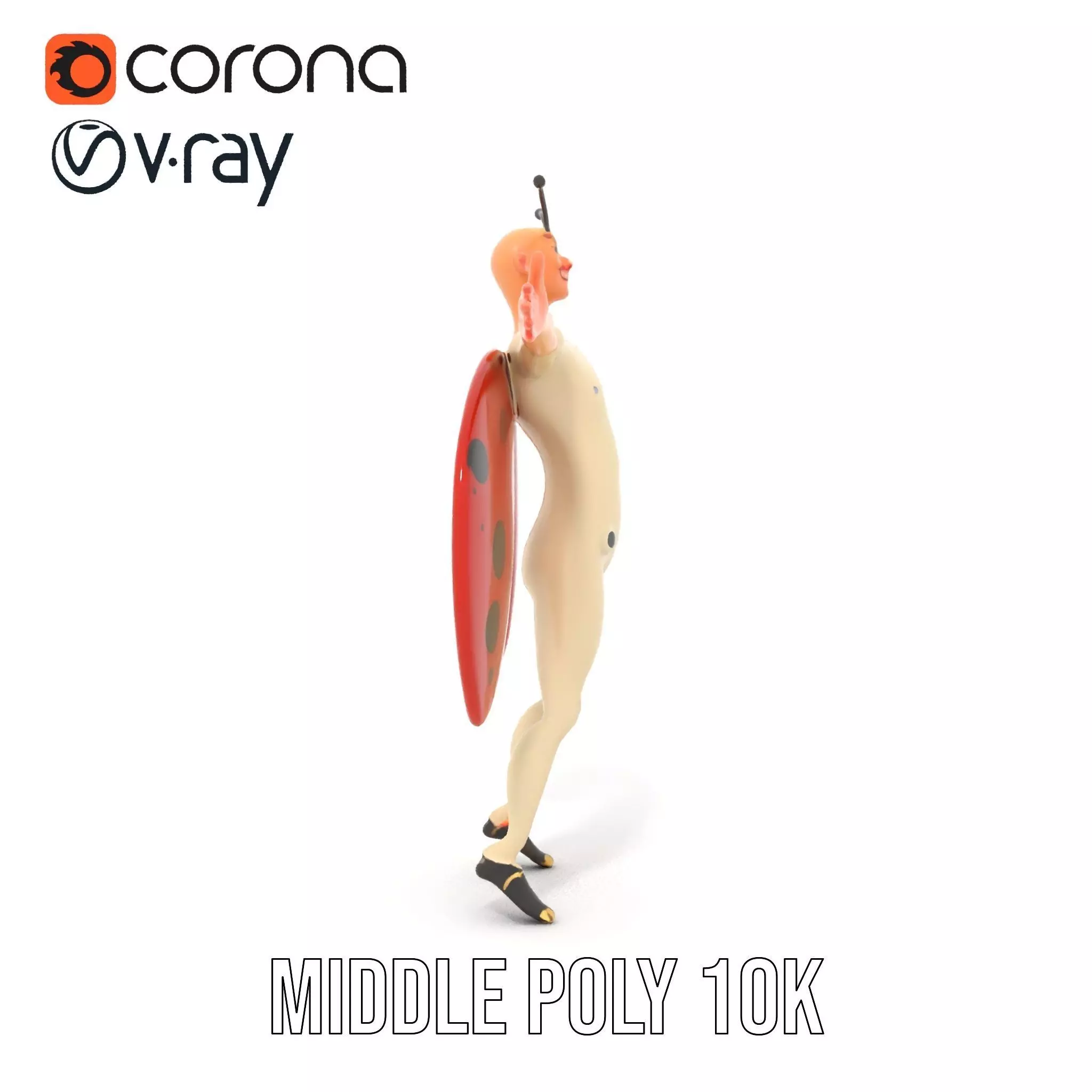 Ladybug Costume Fun model pack Low-poly 3D model_7