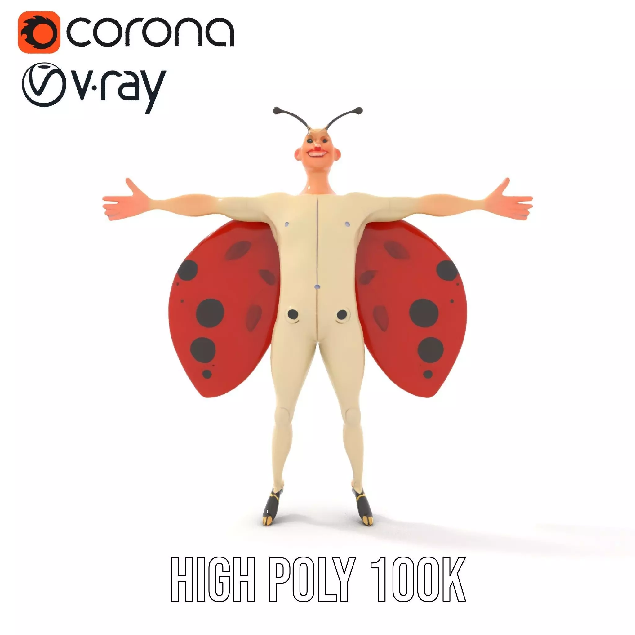 Ladybug Costume Fun model pack Low-poly 3D model_33