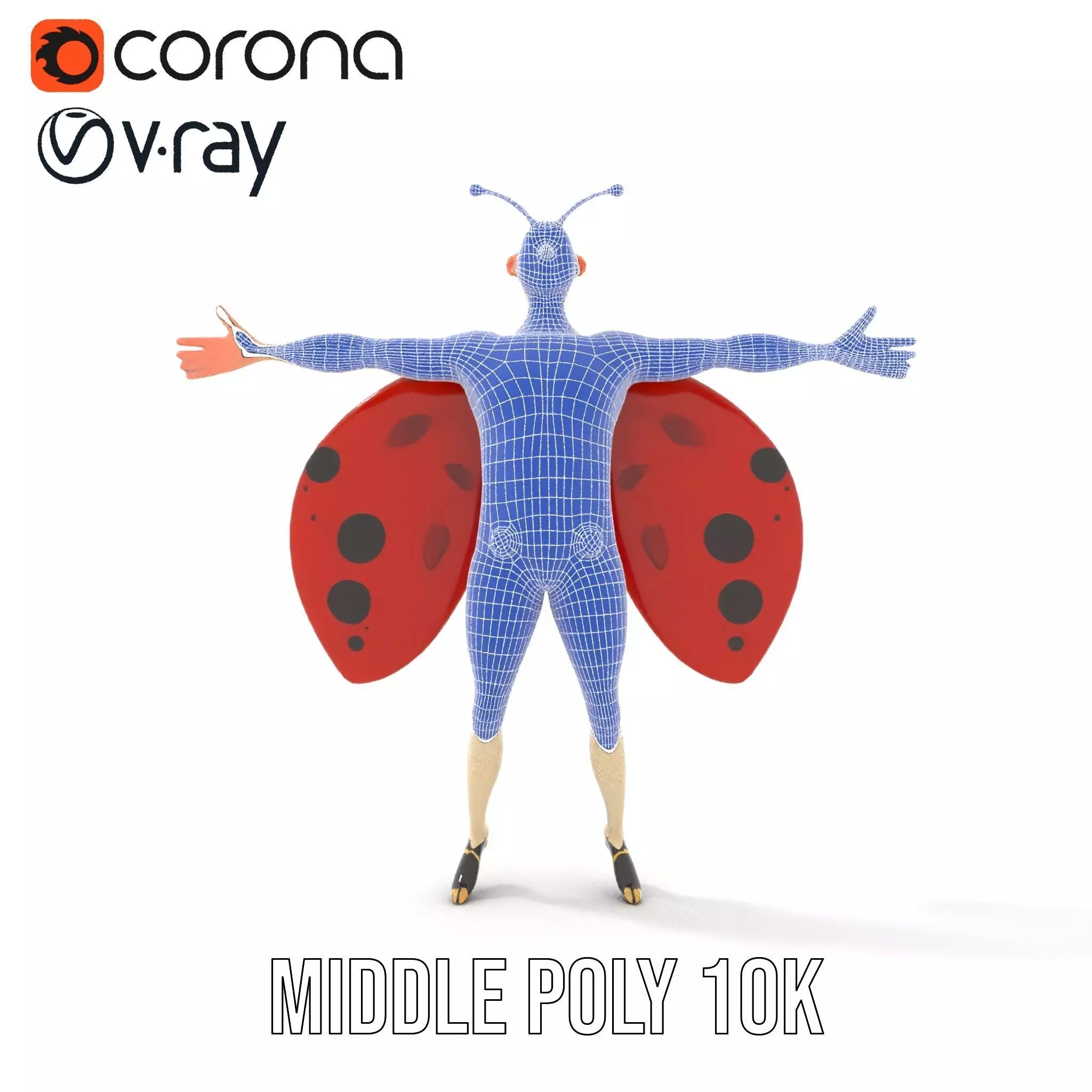 Ladybug Costume Fun model pack Low-poly 3D model_28