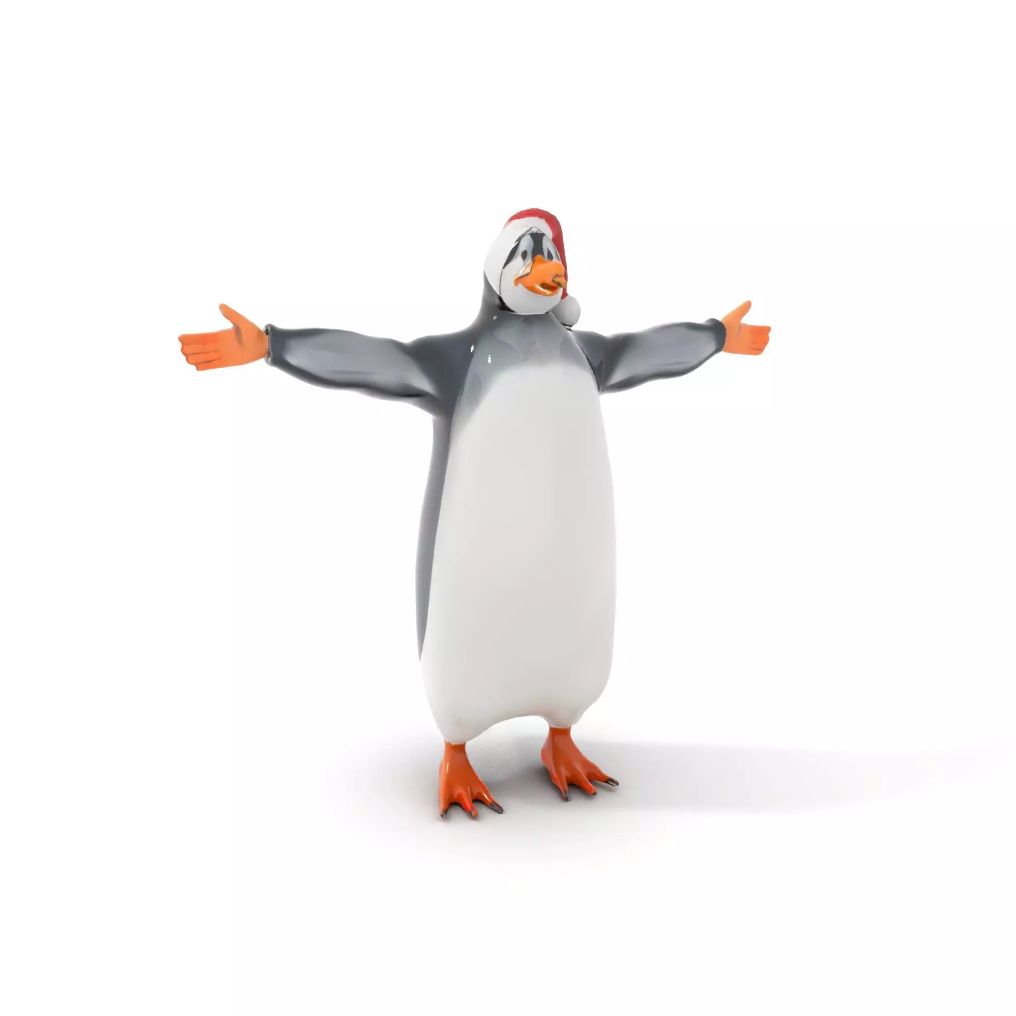 Festive Penguin Holiday model pack Low-poly 3D model_7