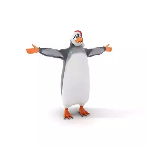 Festive Penguin Holiday model pack Low-poly 3D model
