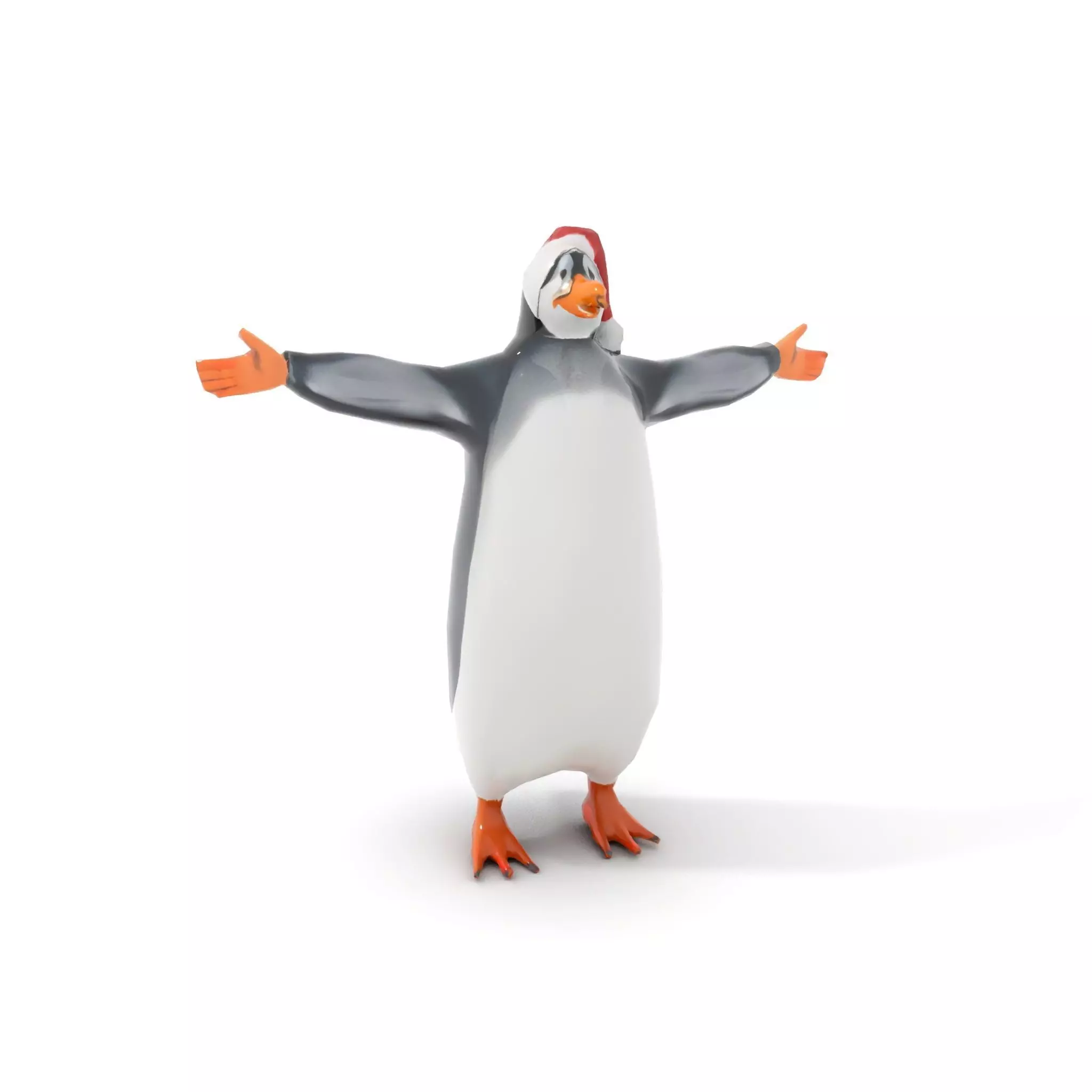Festive Penguin Holiday model pack Low-poly 3D model_14