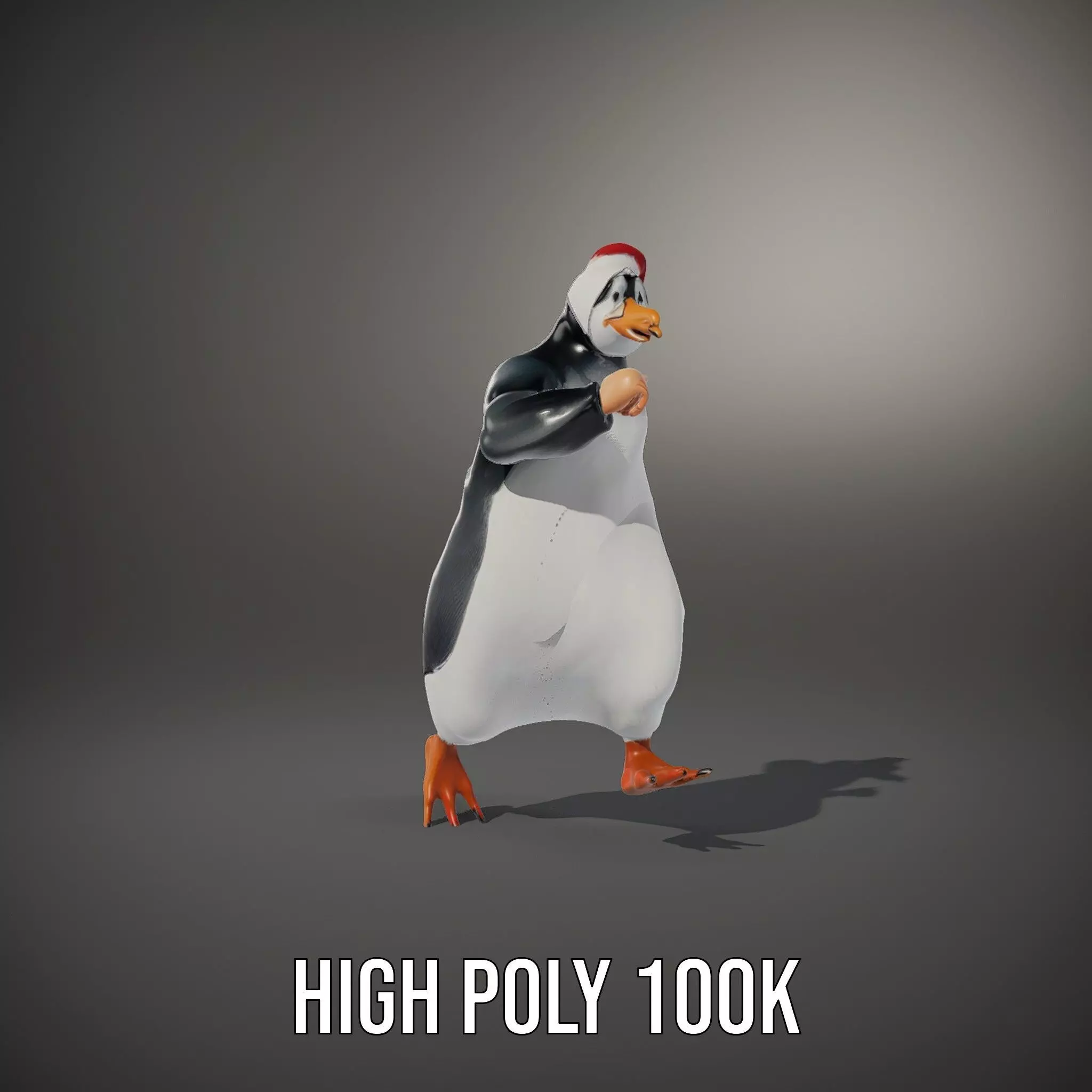 Festive Penguin Holiday model pack Low-poly 3D model_18