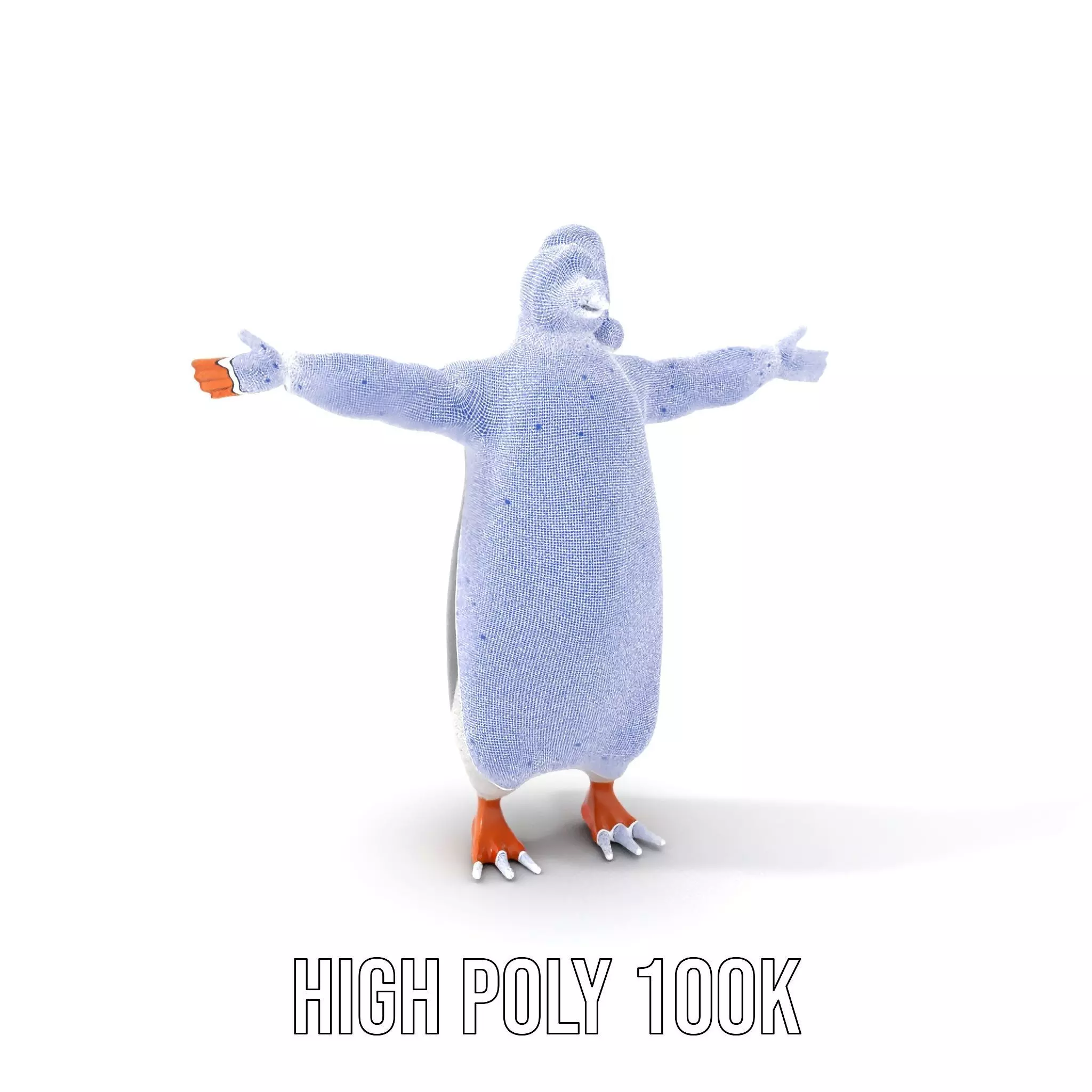 Festive Penguin Holiday model pack Low-poly 3D model_5