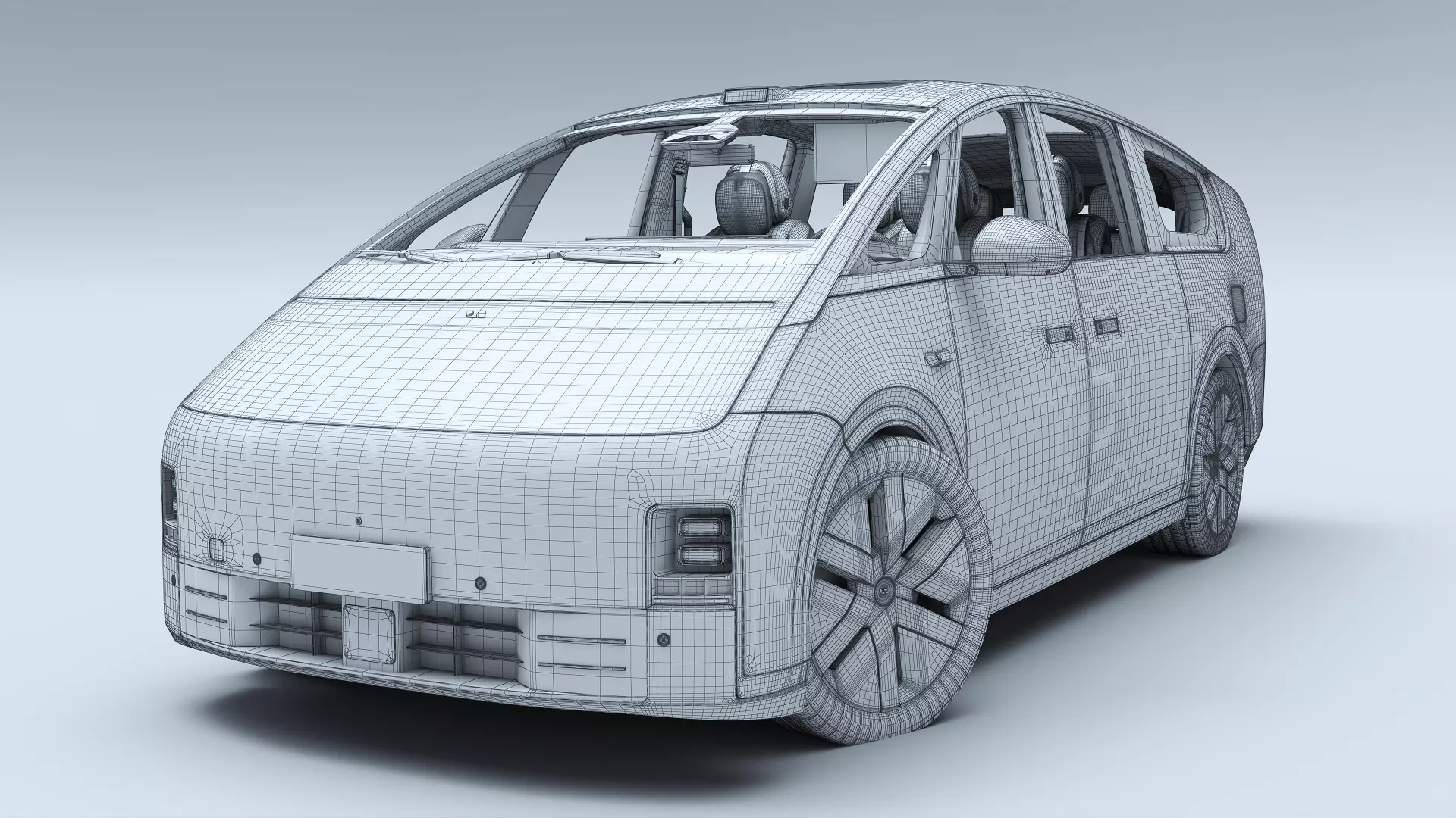 2025 Li Mega Ultra with interior 3D model_20