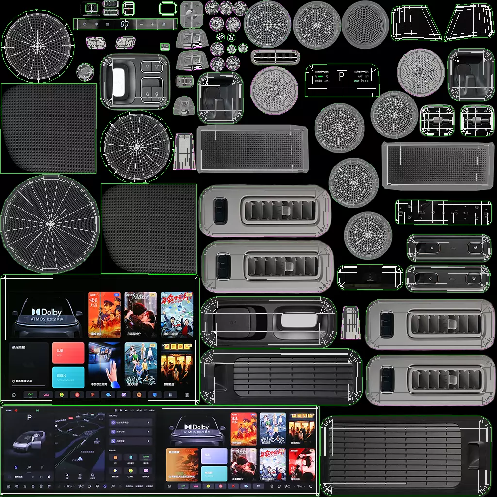 2025 Li Mega Ultra with interior 3D model_16