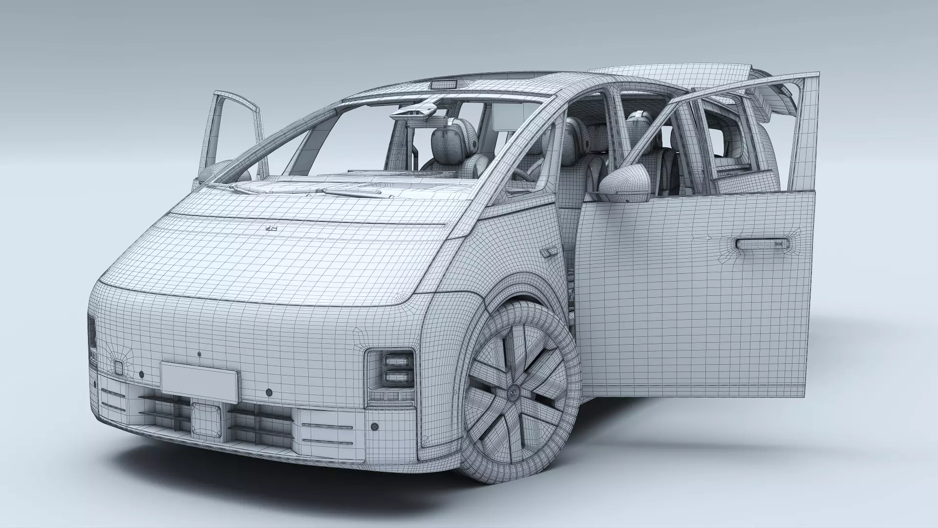 2025 Li Mega Ultra with interior 3D model_26