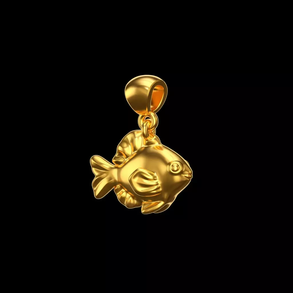 Fish pendant Free 3D print model
