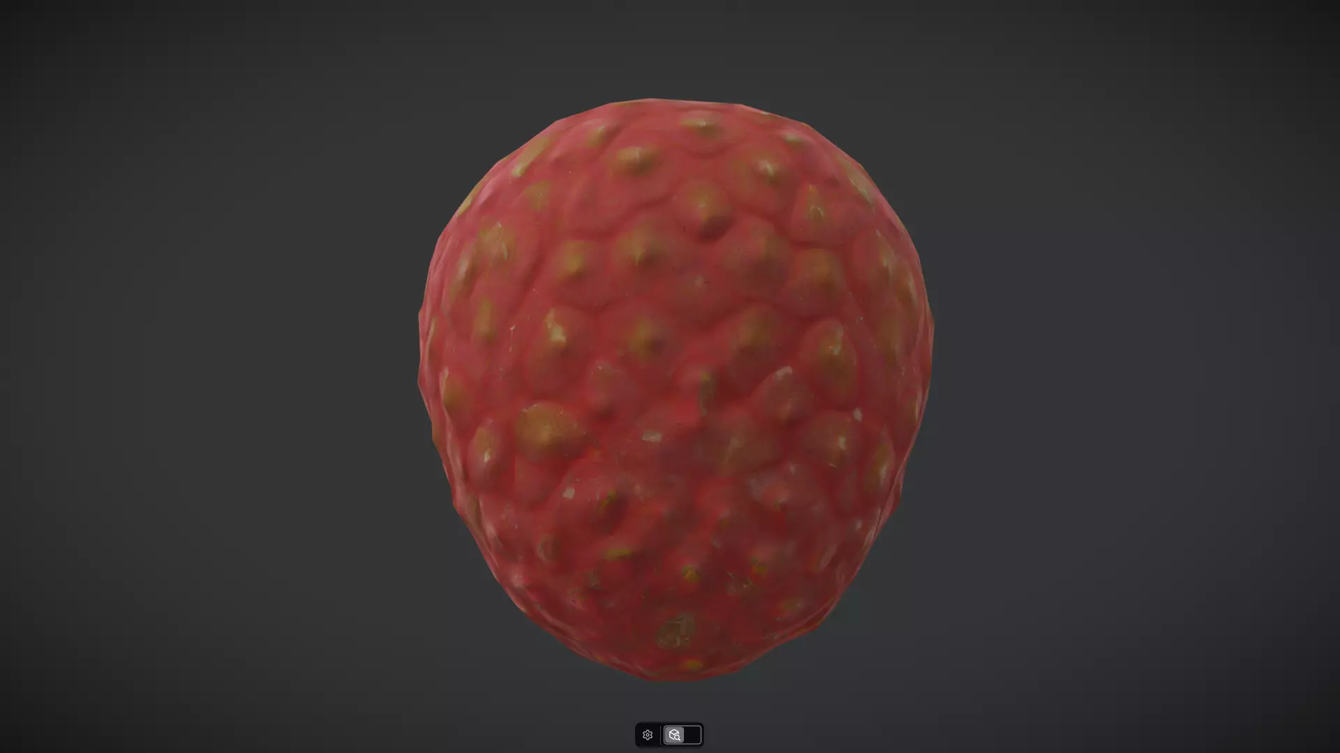 Lychee Low-poly 3D model_3
