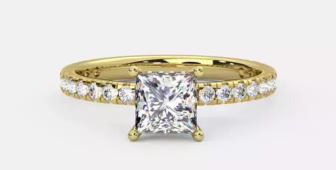 PRINCESS SOLITAIRE RING