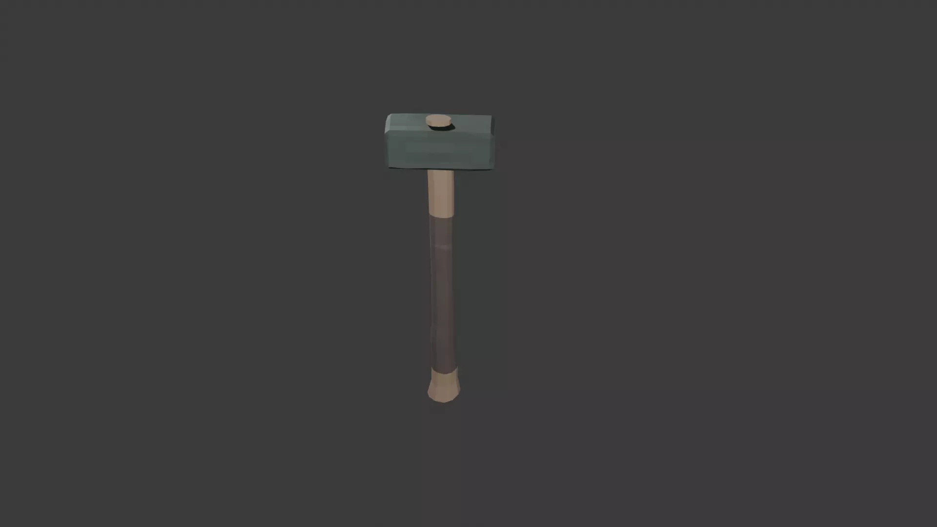 Low poly Hammer Low-poly 3D model_6