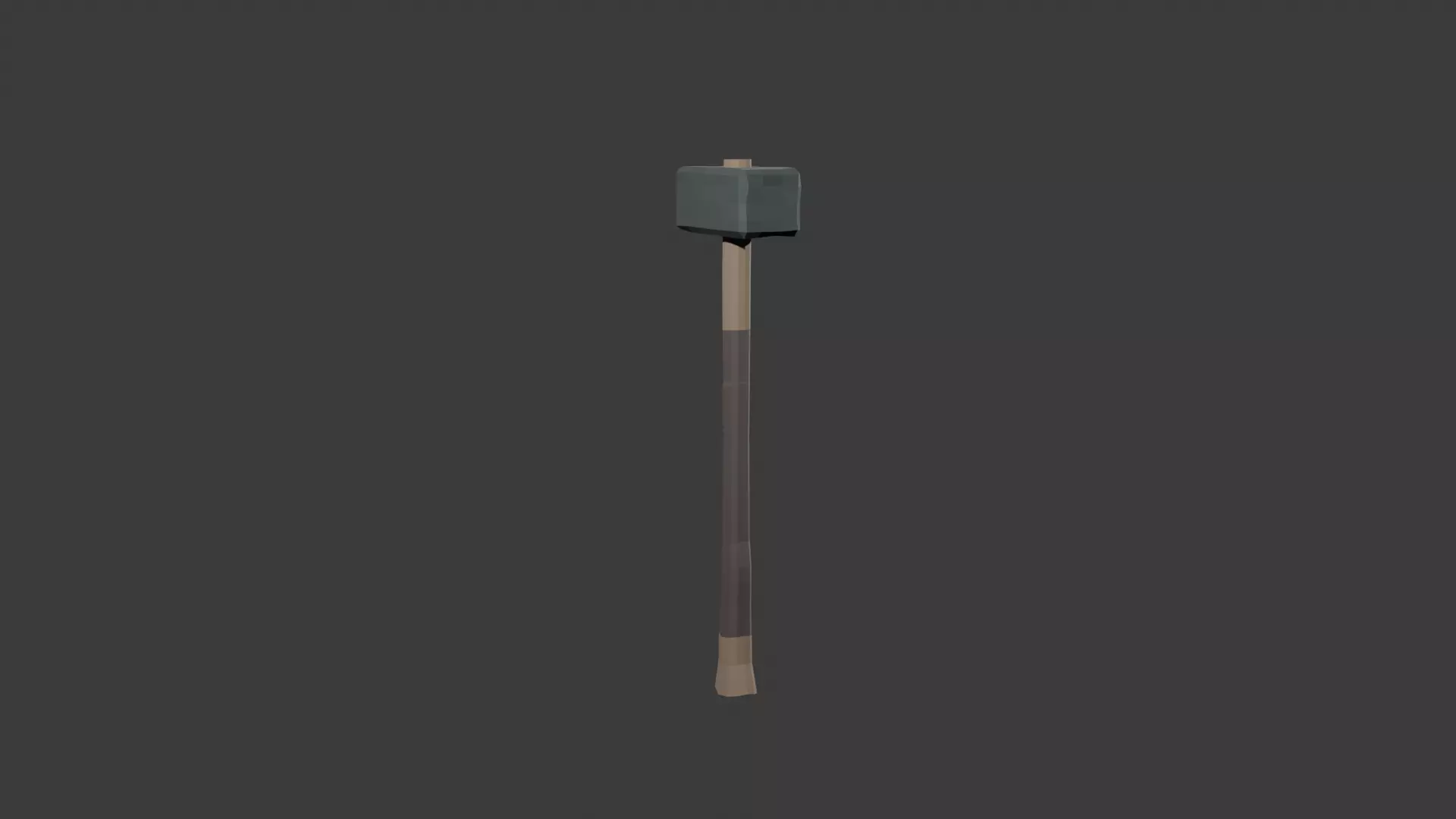 Low poly Hammer Low-poly 3D model_3