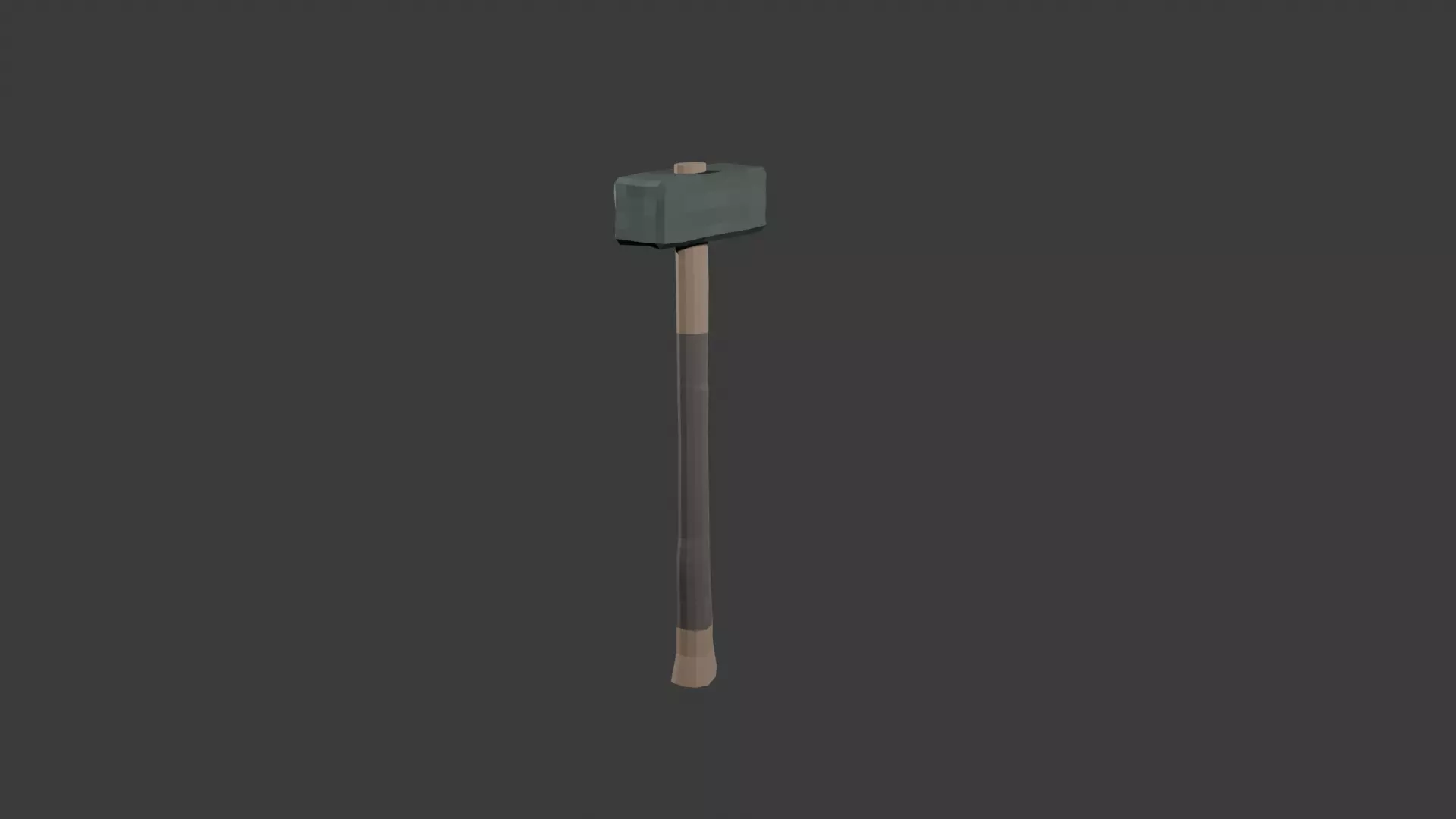 Low poly Hammer Low-poly 3D model_5