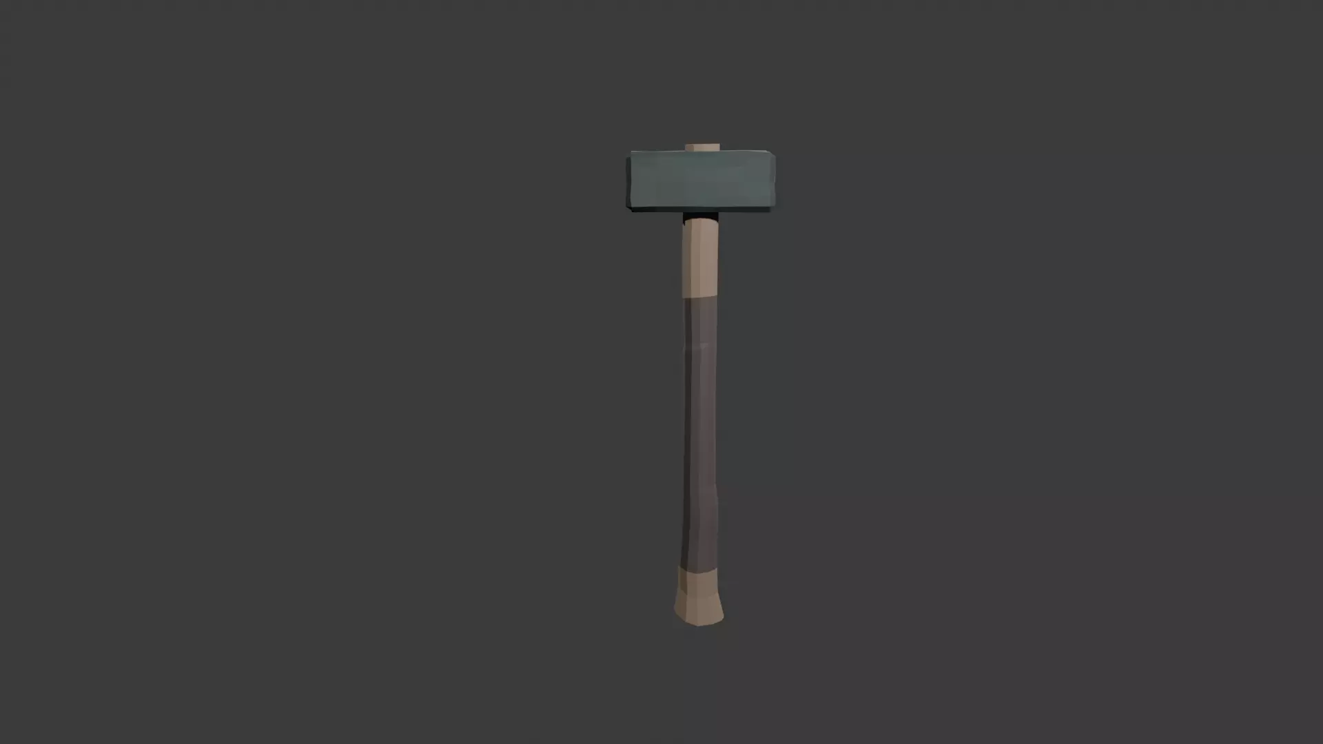 Low poly Hammer Low-poly 3D model_2