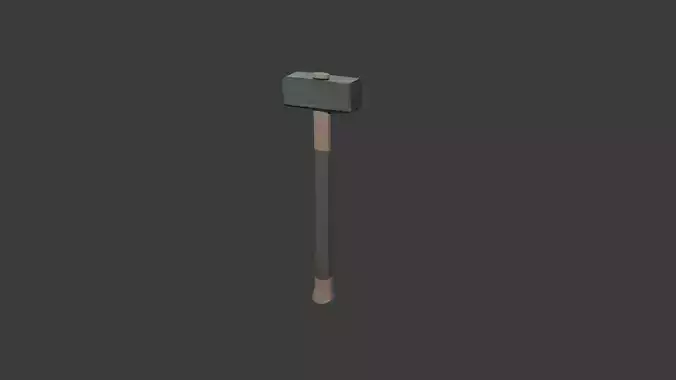Low poly Hammer Low-poly 3D model
