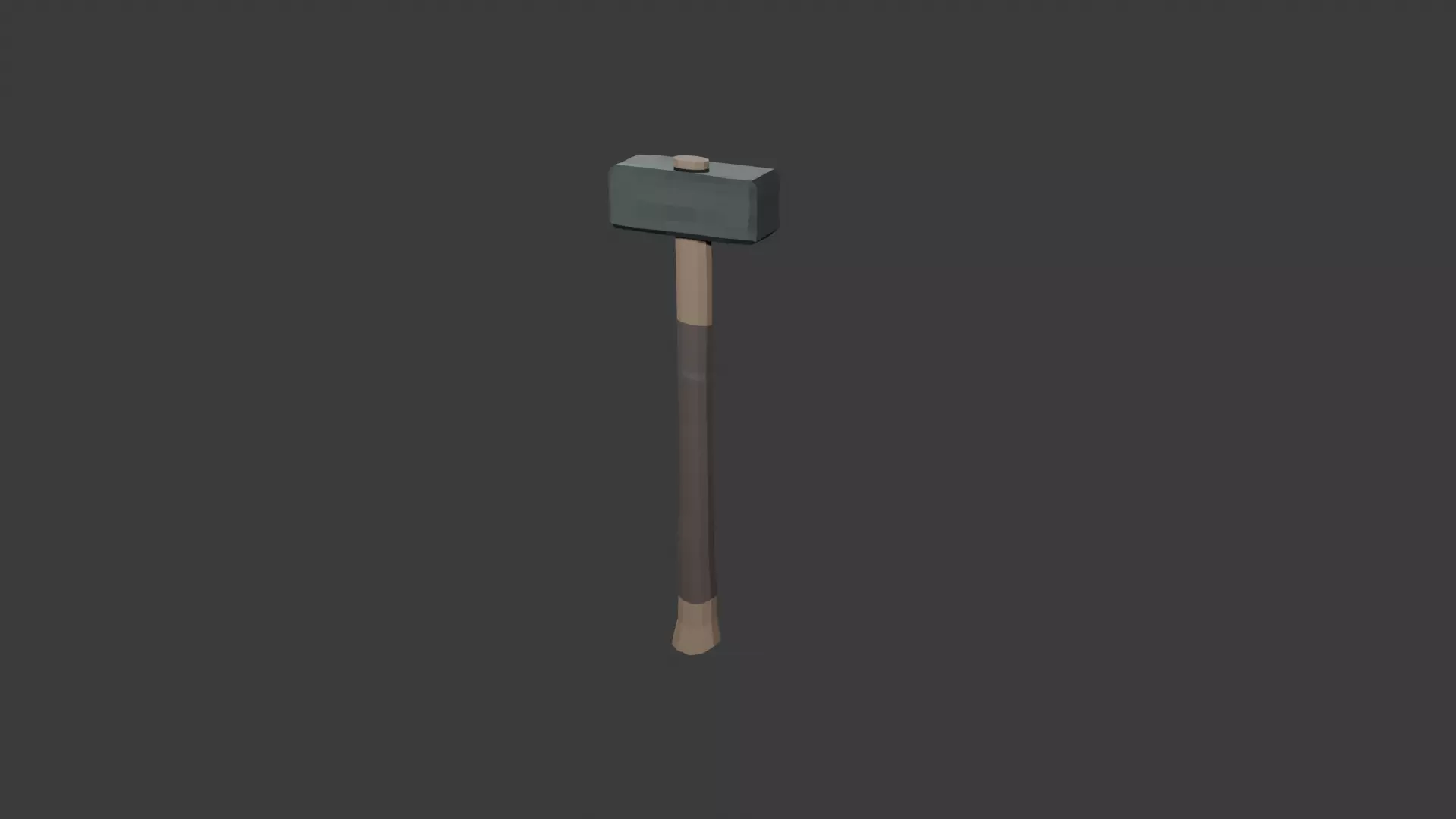 Low poly Hammer Low-poly 3D model_0