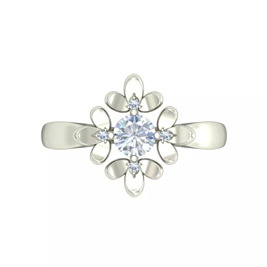 Women Ring  Render 3dm STL OBJ FBX Details 3D print model_3