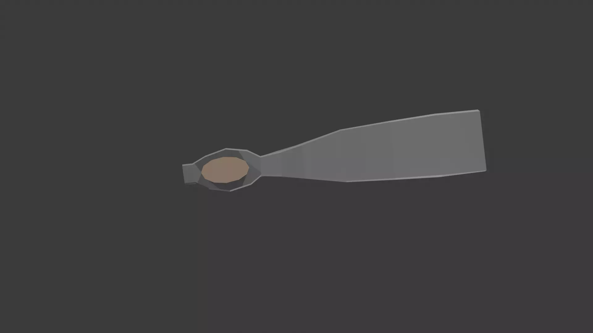 Low poly Hoe Low-poly 3D model_6