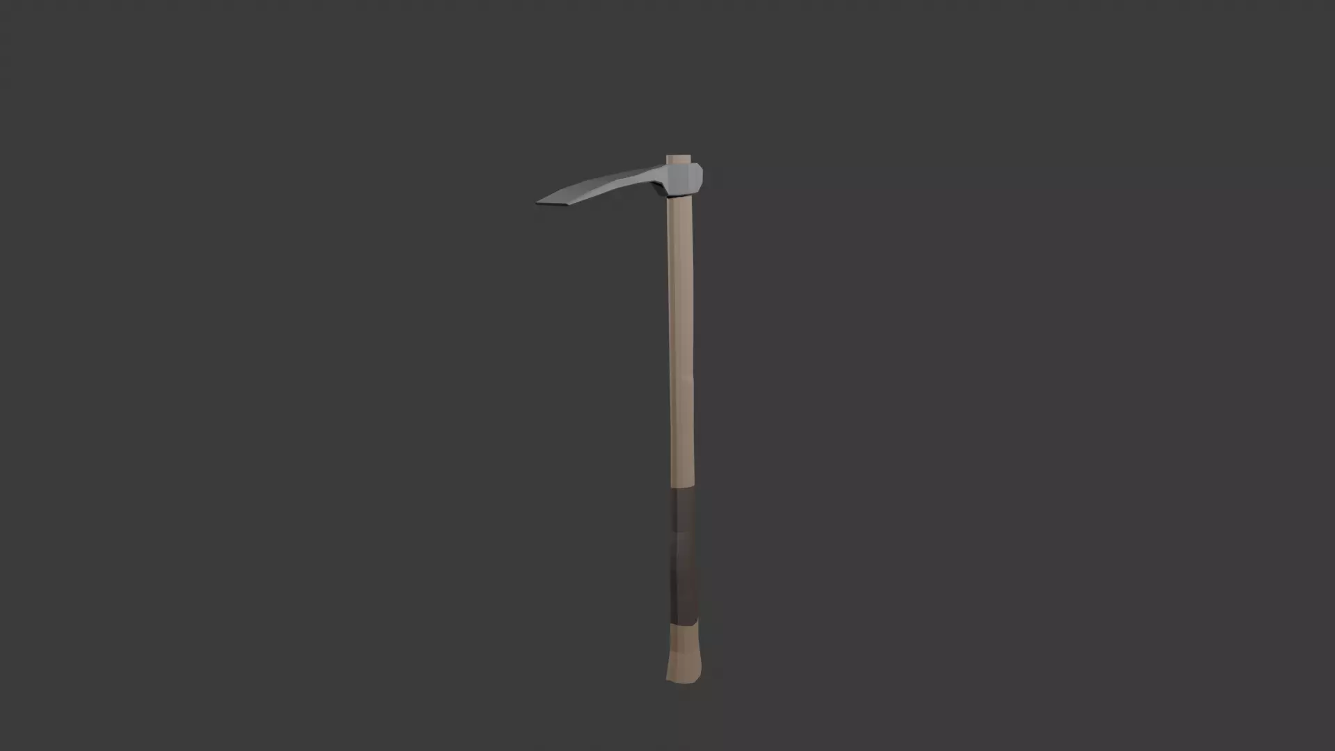 Low poly Hoe Low-poly 3D model_5