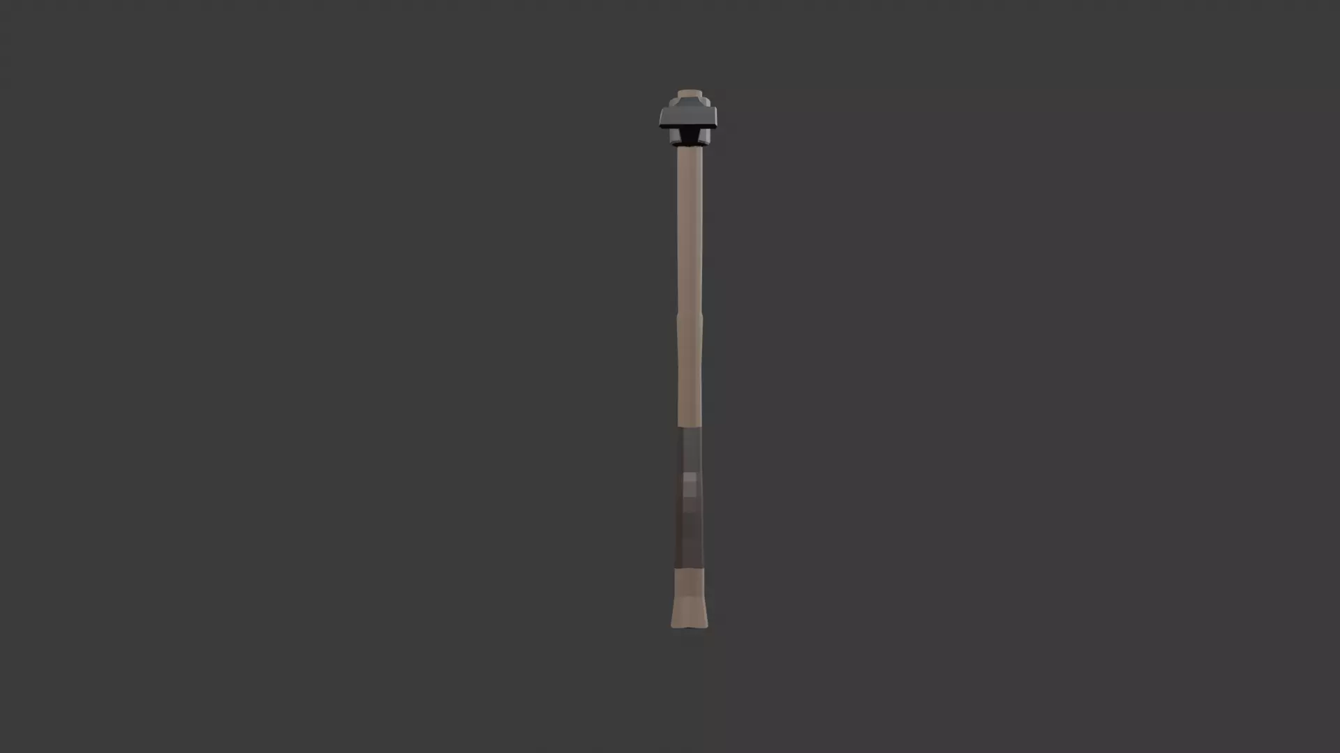 Low Poly PickAxe Low-poly 3D model_4