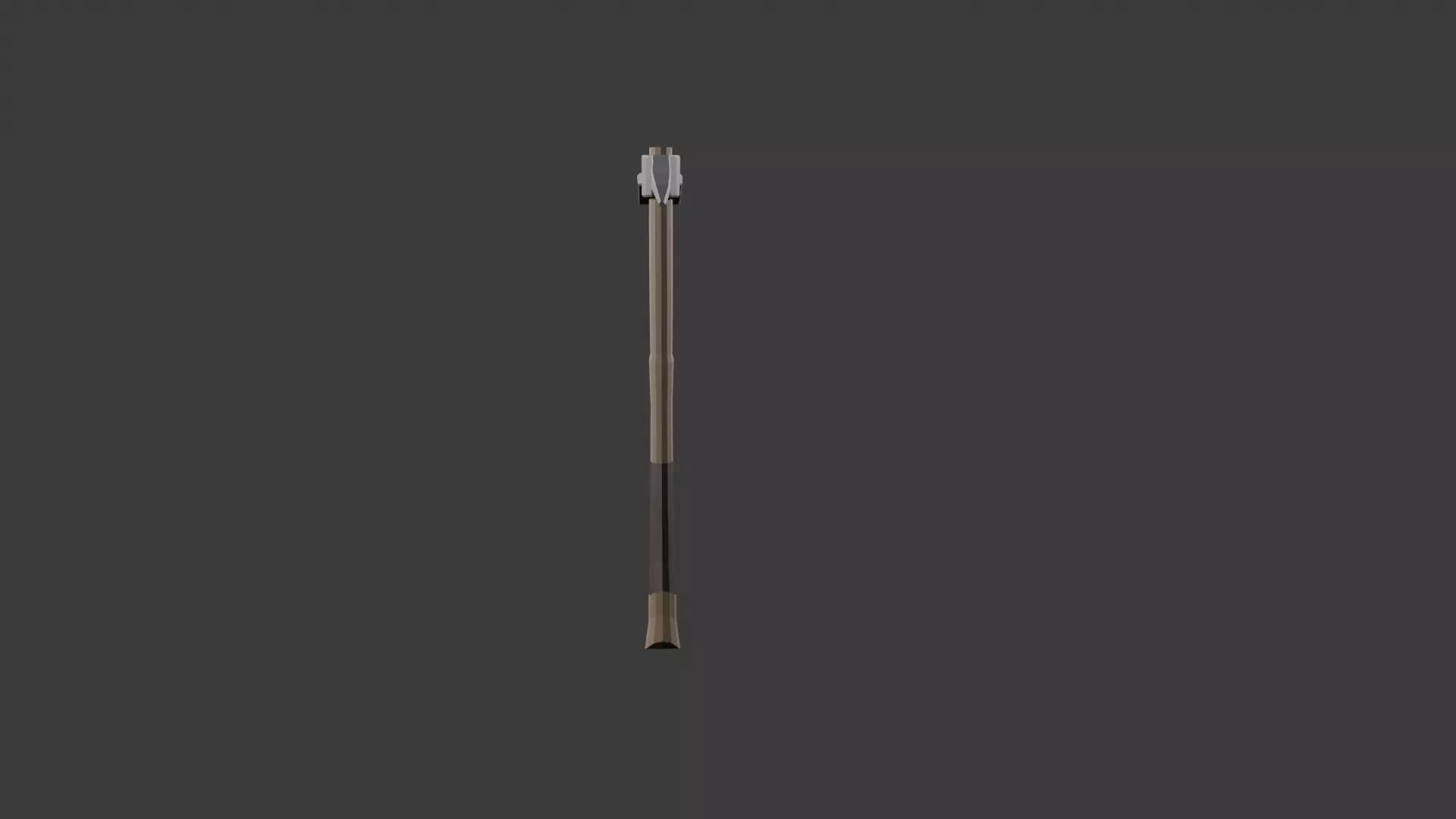 Low Poly PickAxe Low-poly 3D model_1