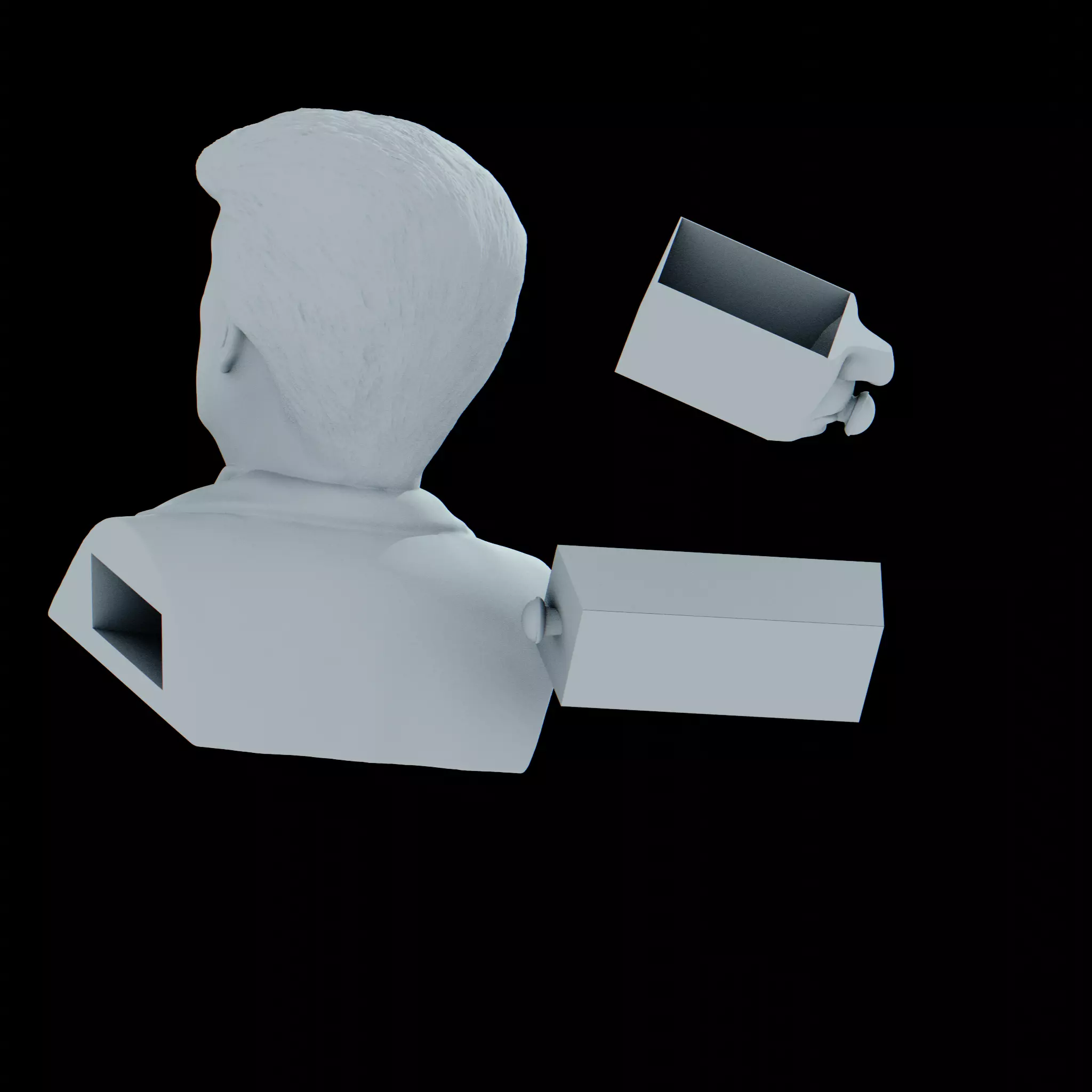 Donald Trump Bust 3D Model for 3D Printing Figurine Sculpture 3D print model_4