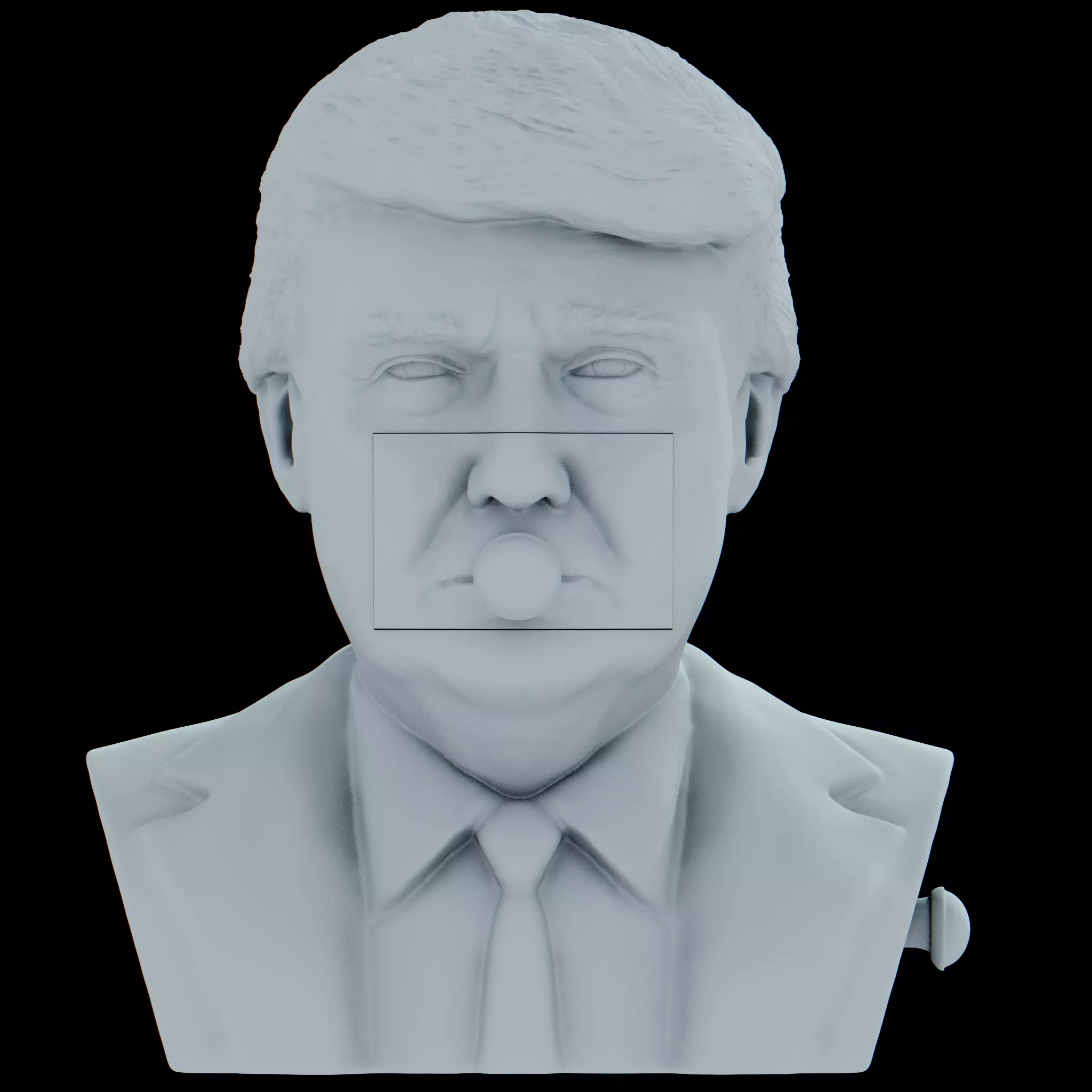 Donald Trump Bust 3D Model for 3D Printing Figurine Sculpture 3D print model_0