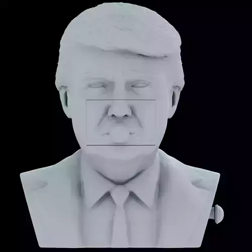 Donald Trump Bust  3D Model for 3D Printing  Figurine Sculpture