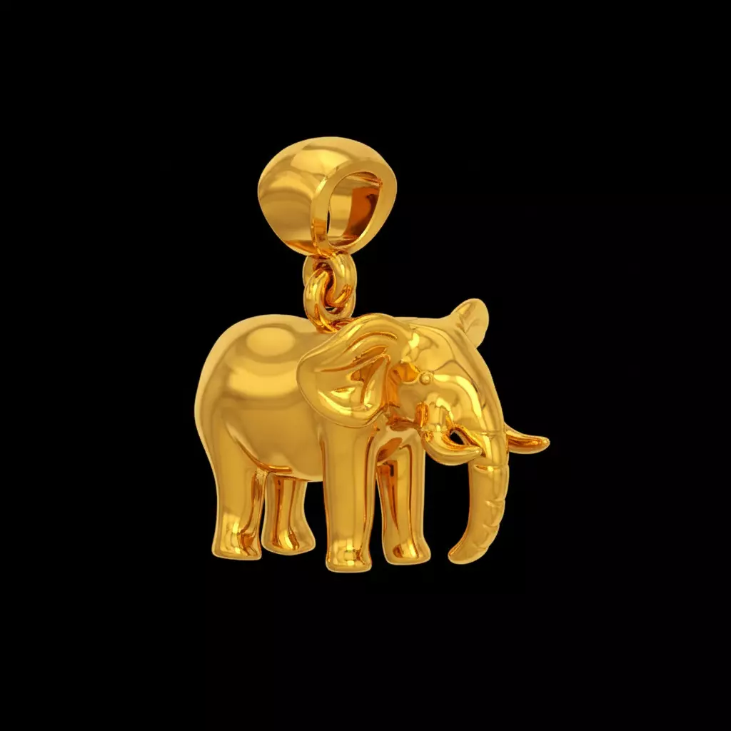 Elephant pendant free Free 3D print model