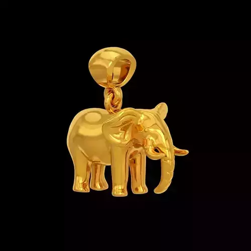 Elephant pendant free Free 3D print model