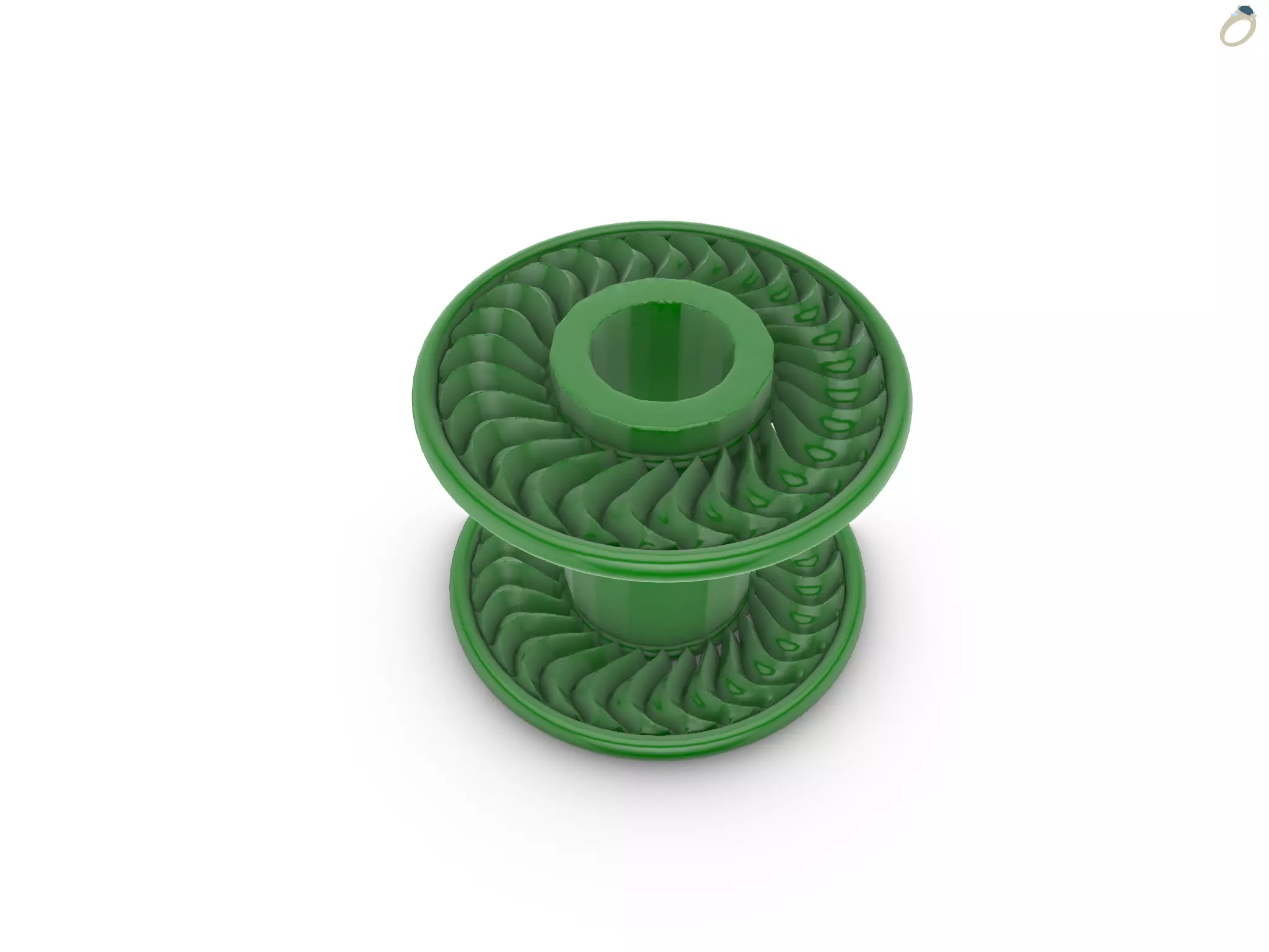 Gear pen Holder 3D print model_4