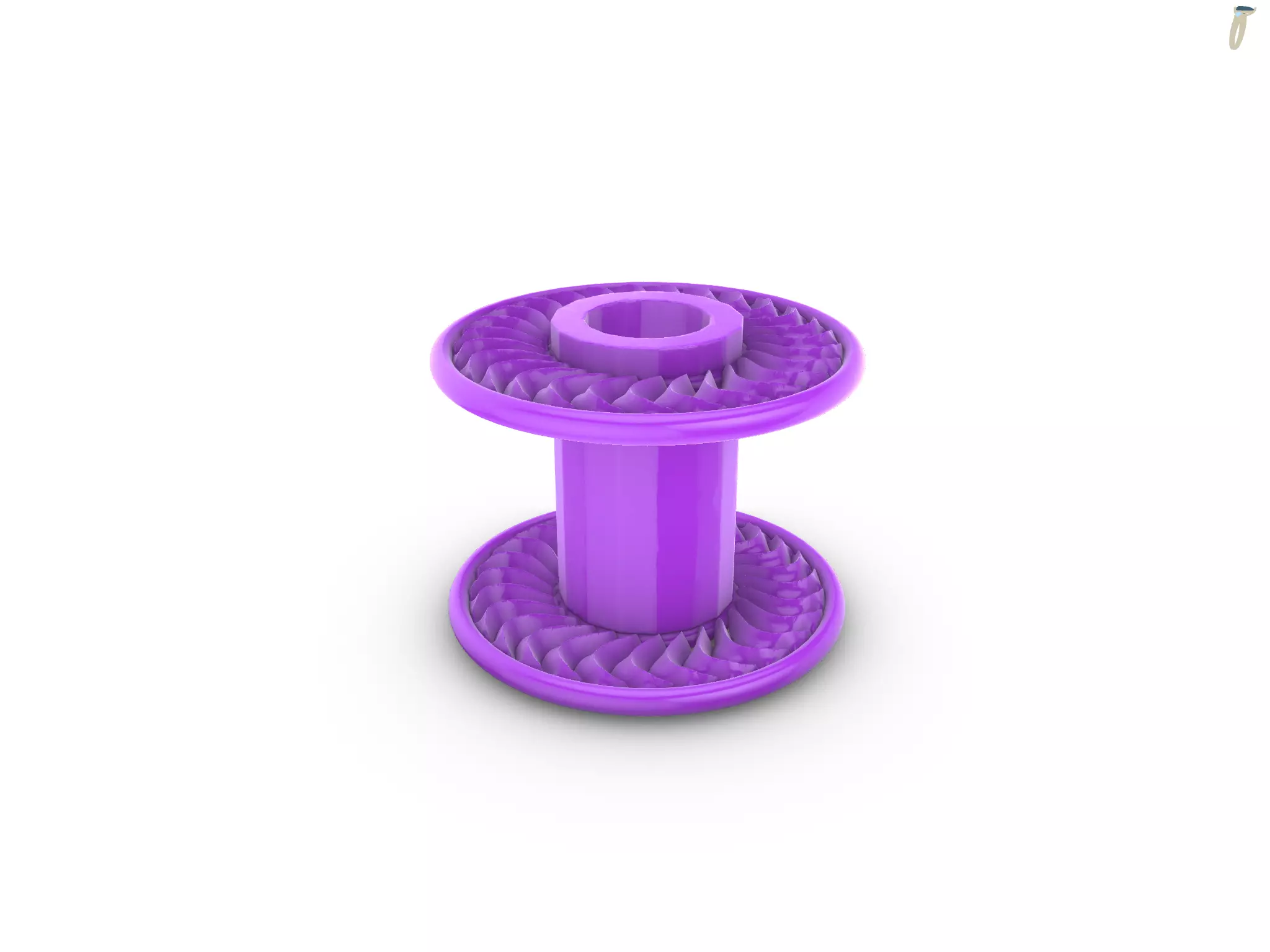 Gear pen Holder 3D print model_5