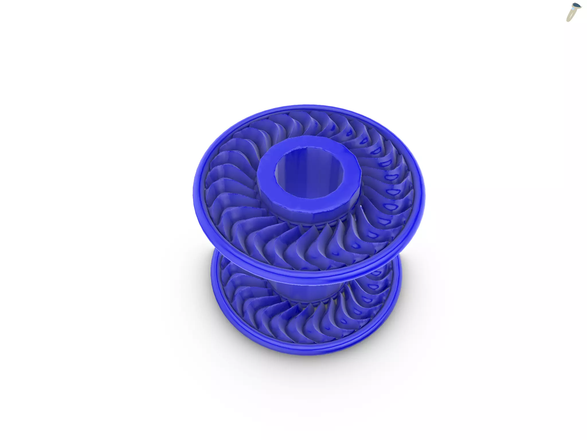 Gear pen Holder 3D print model_3