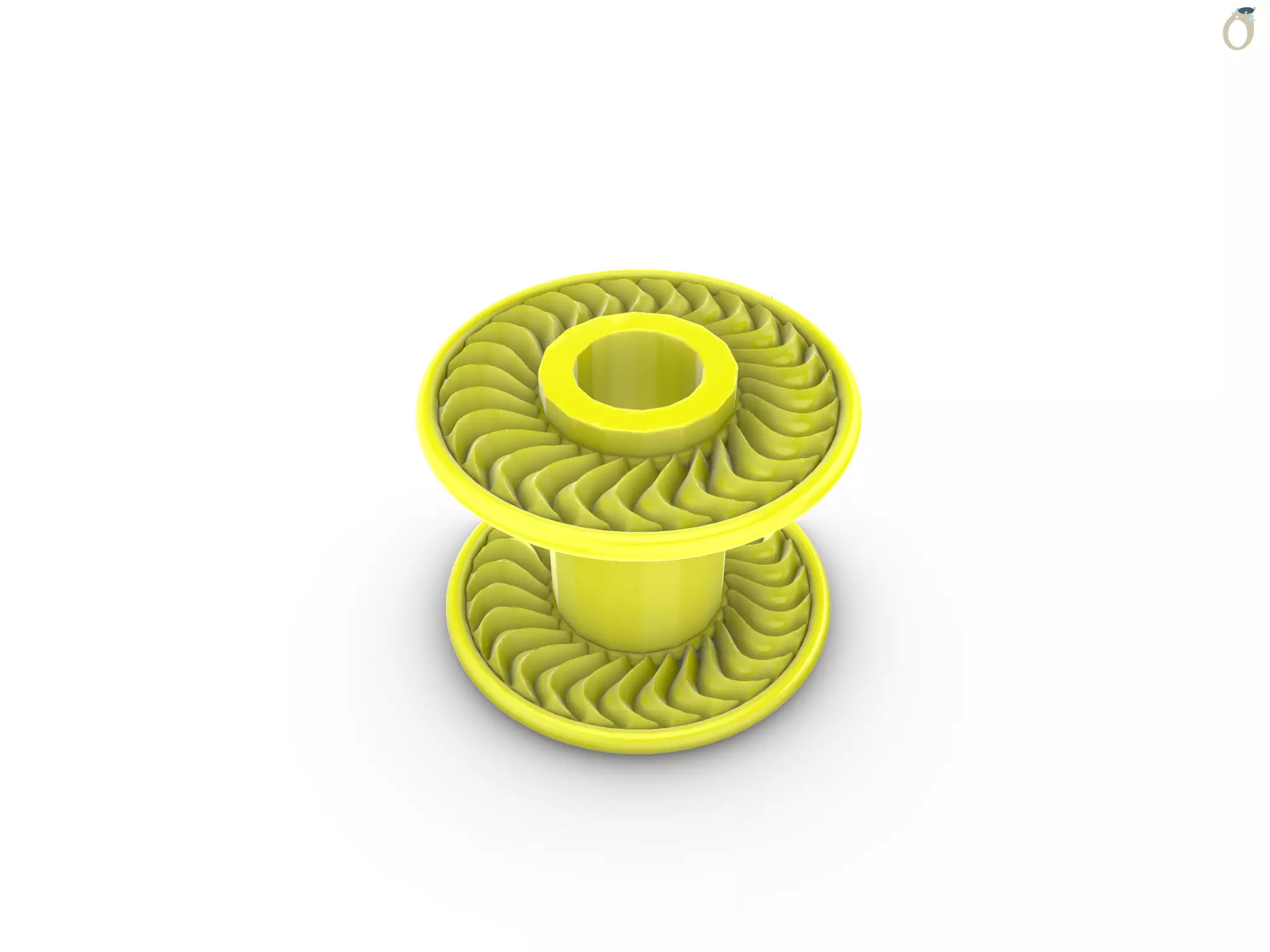 Gear pen Holder 3D print model_1