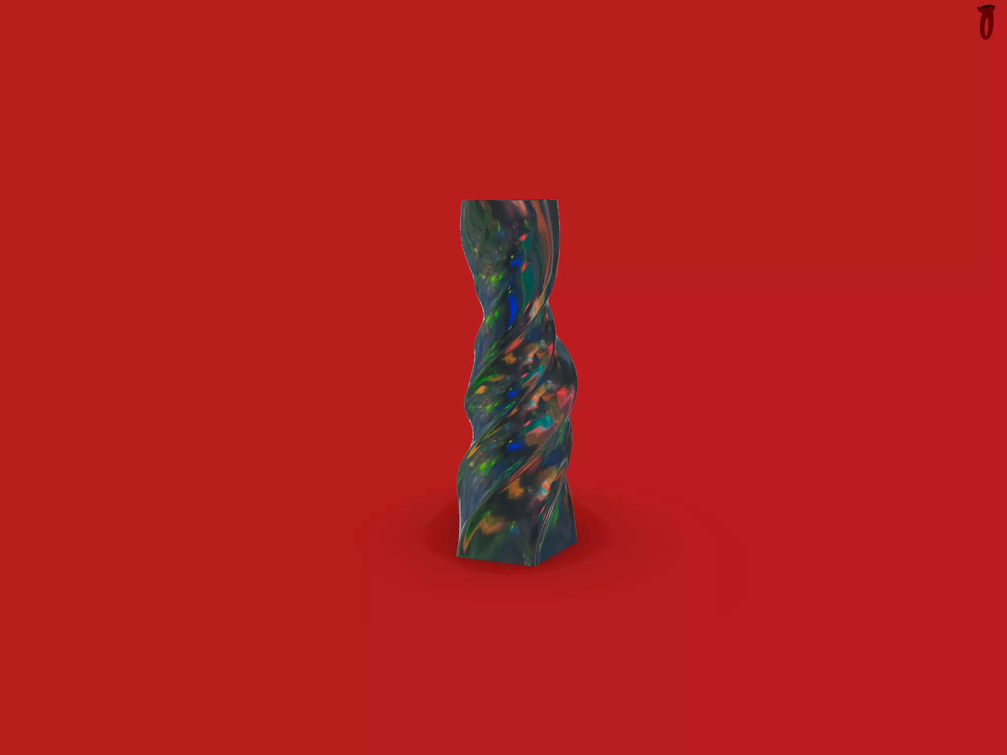 Geometric Twisted Art Deco 3D print model