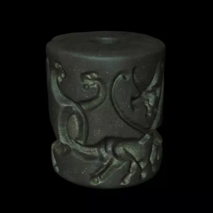 Serpopard Cylinder Seal - 3D Replica 3D print model_3